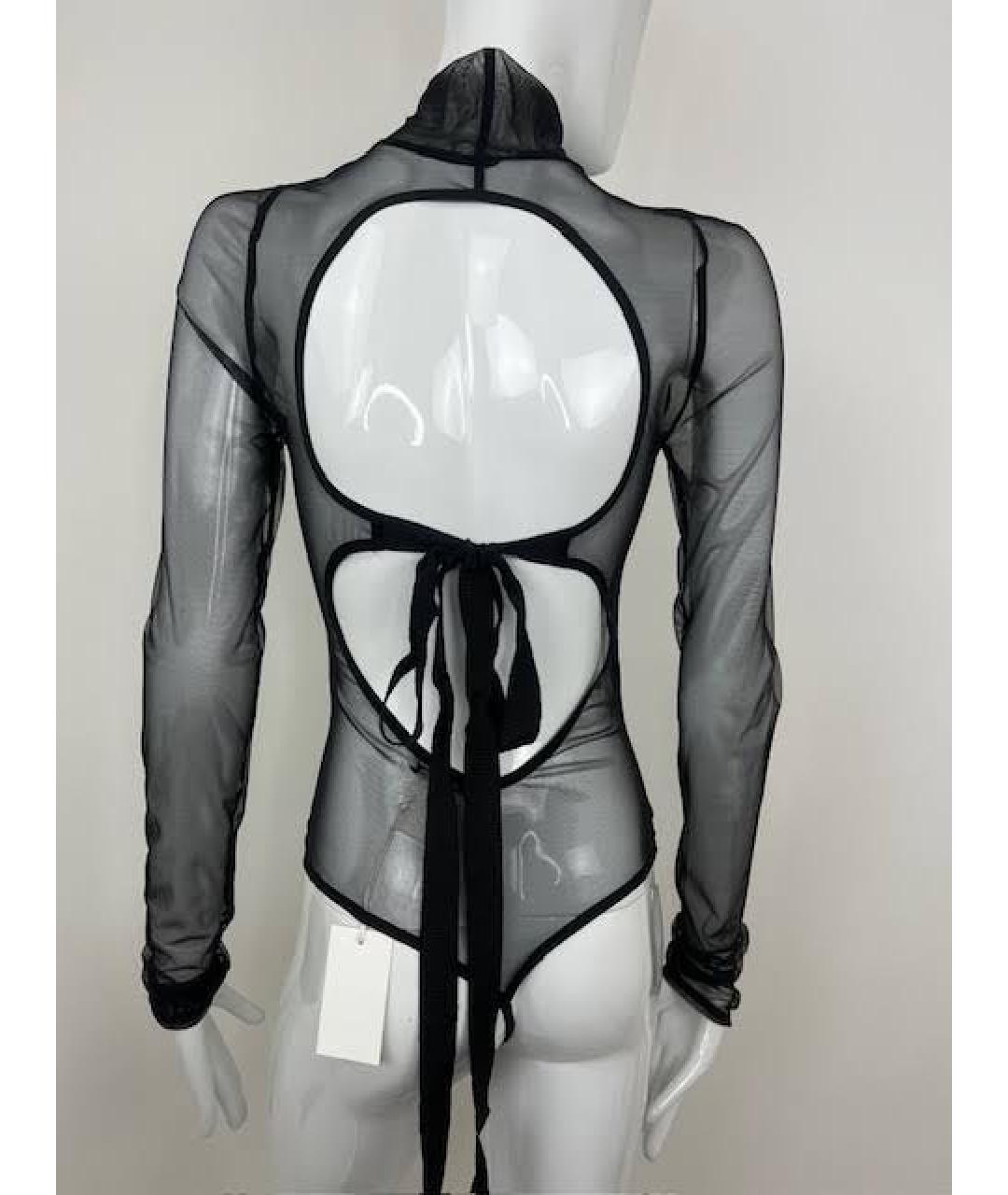 NENSI DOJAKA Черное полиэстеровое боди, фото 8