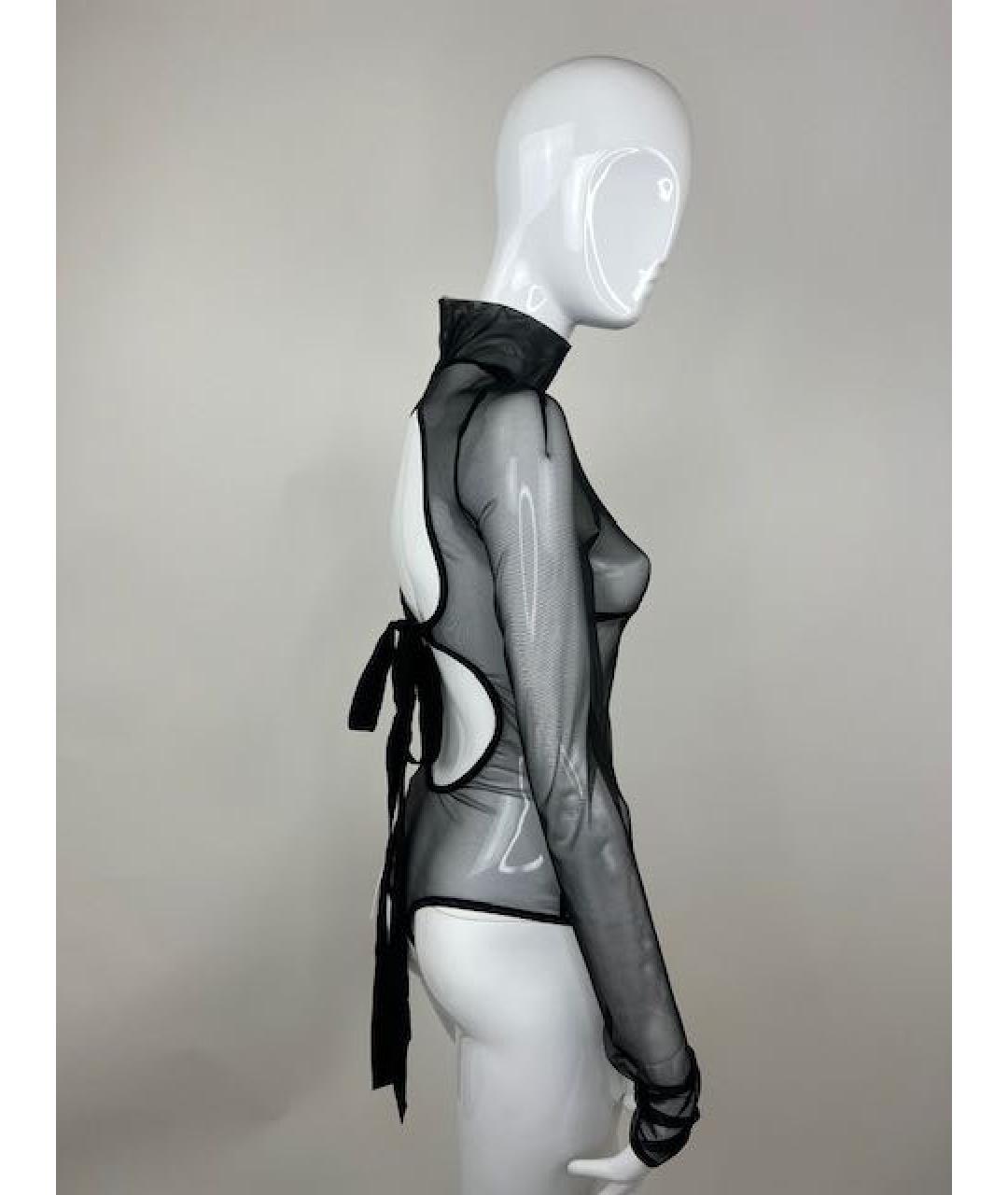 NENSI DOJAKA Черное полиэстеровое боди, фото 7