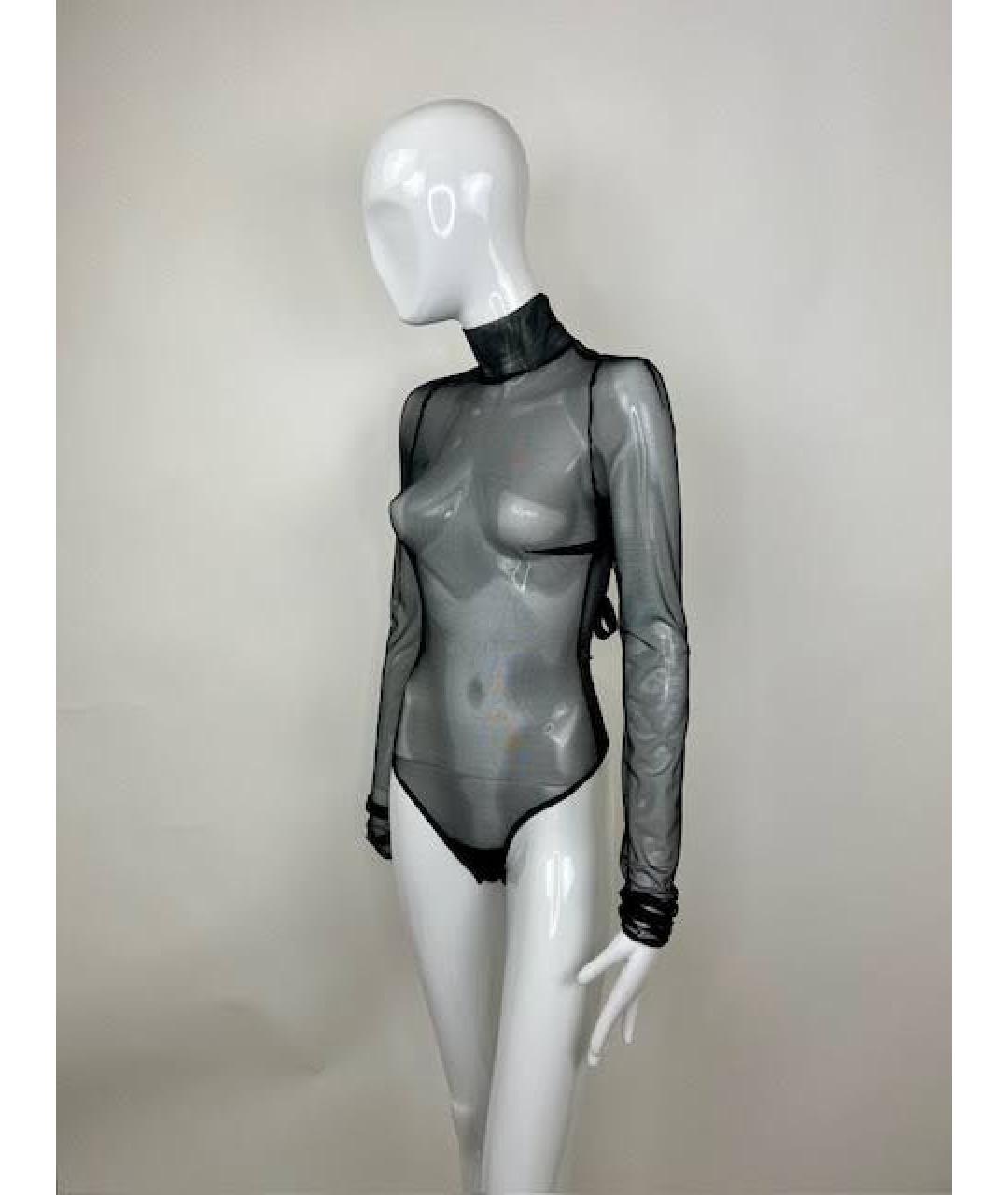 NENSI DOJAKA Черное полиэстеровое боди, фото 6