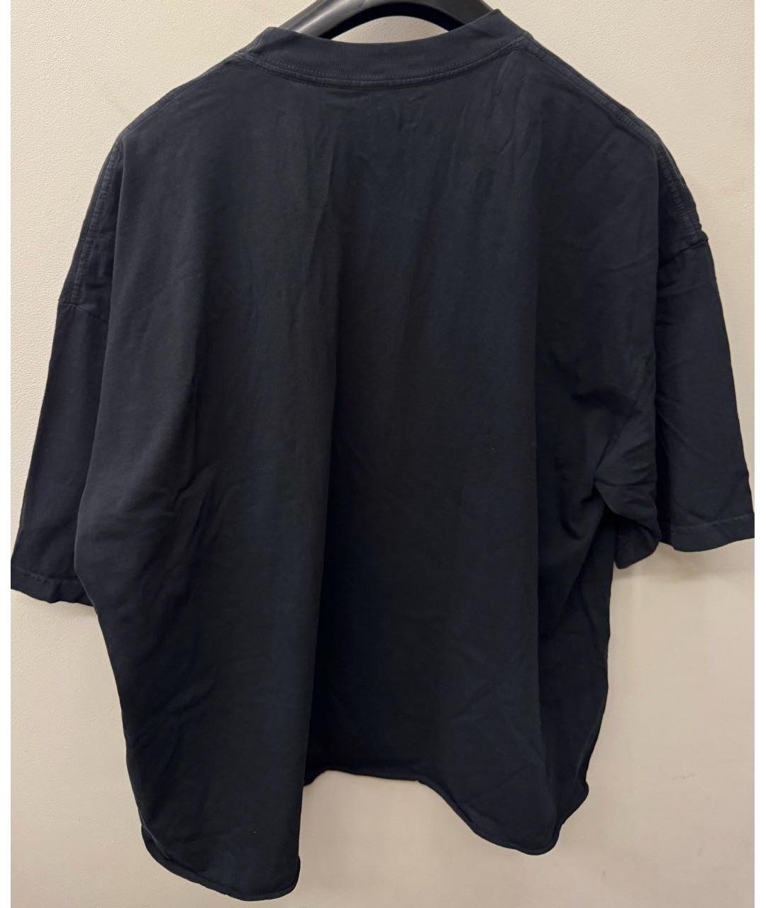 PALY Черная хлопковая футболка, фото 2