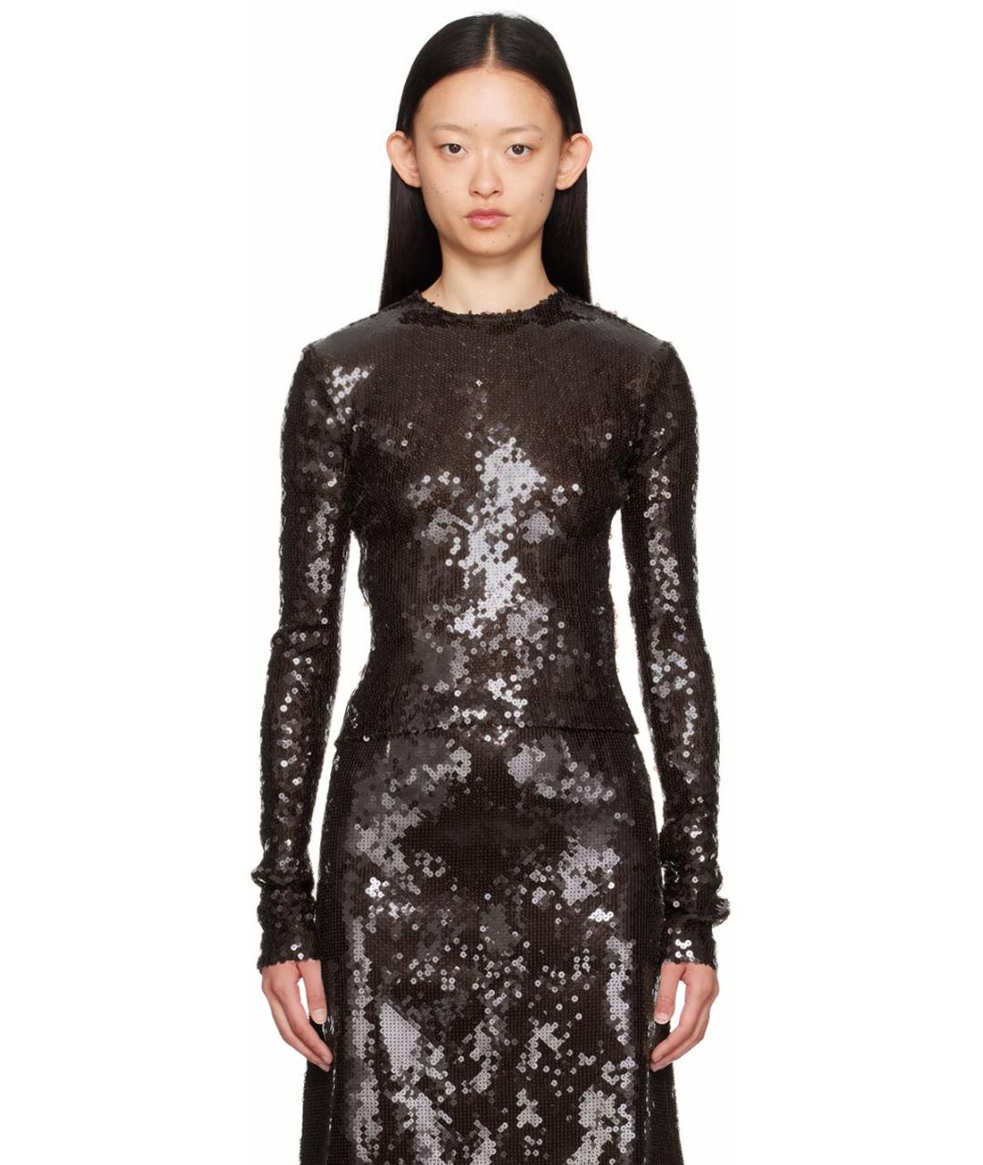 16ARLINGTON Коричневый полиэстеровый костюм с юбками, фото 9