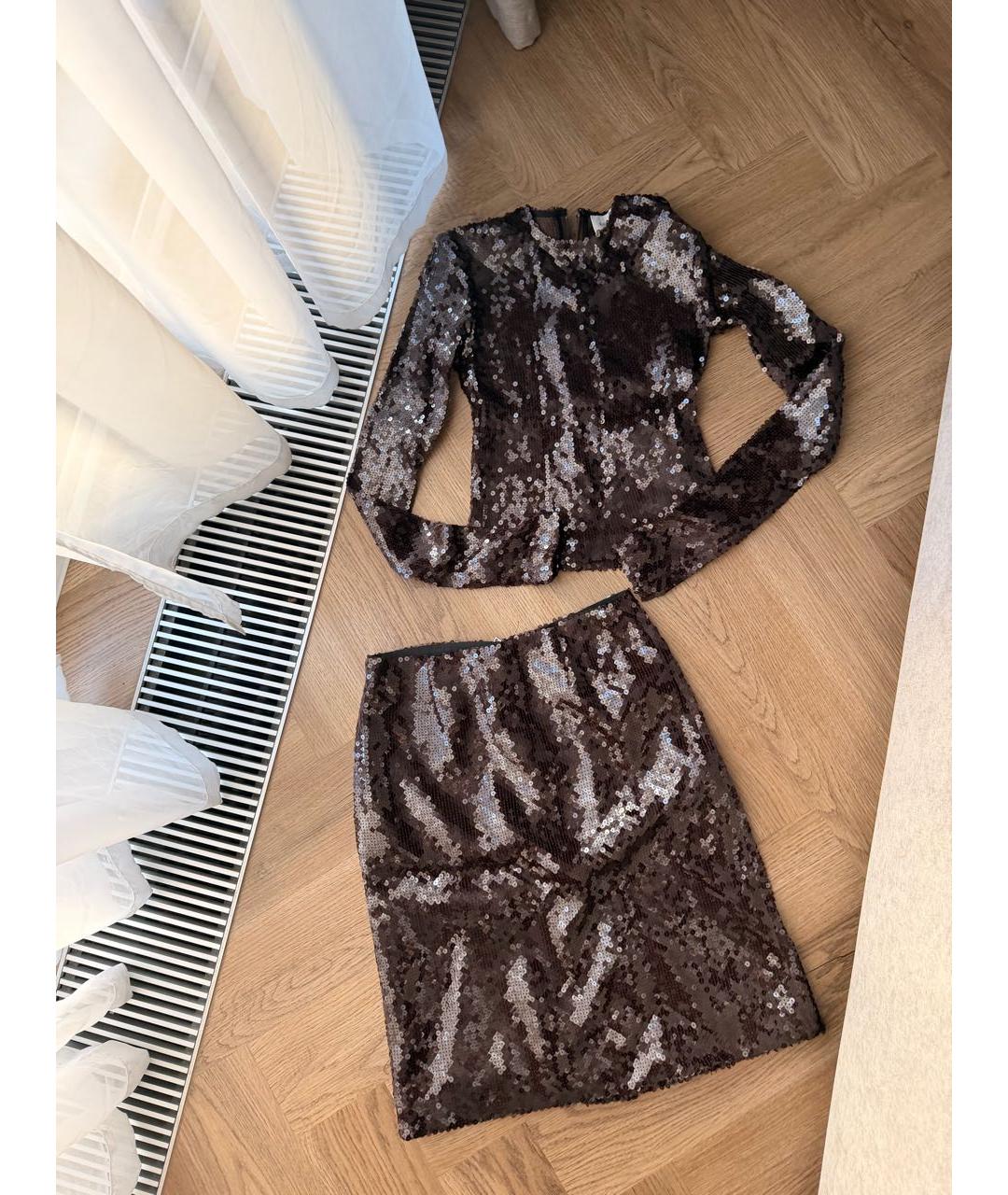 16ARLINGTON Коричневый полиэстеровый костюм с юбками, фото 5