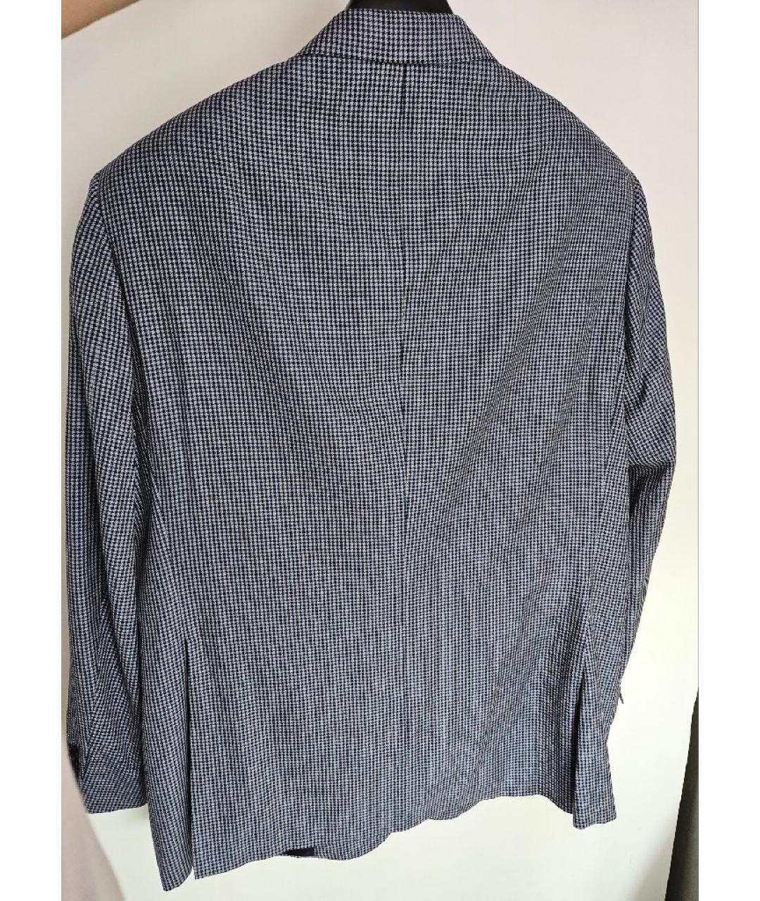 BRIONI Темно-синий шерстяной пиджак, фото 2