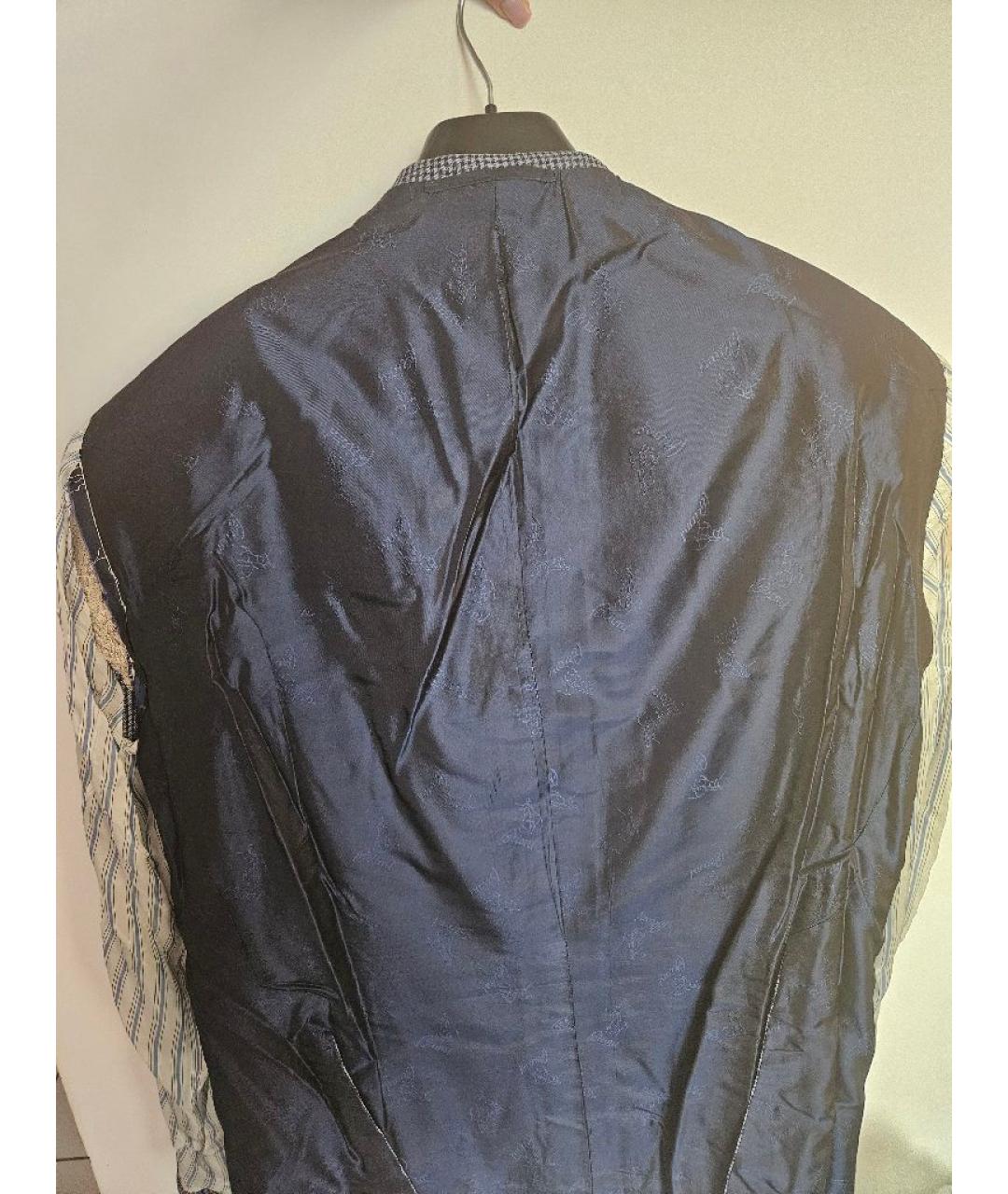 BRIONI Темно-синий шерстяной пиджак, фото 3