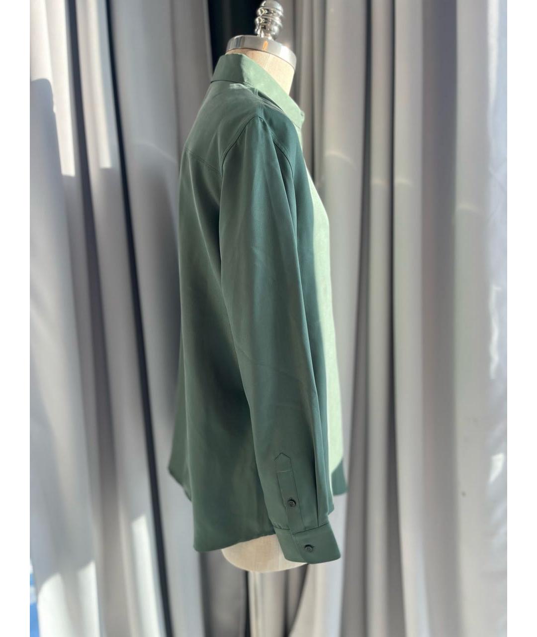 LORO PIANA Зеленая хлопковая рубашка, фото 2