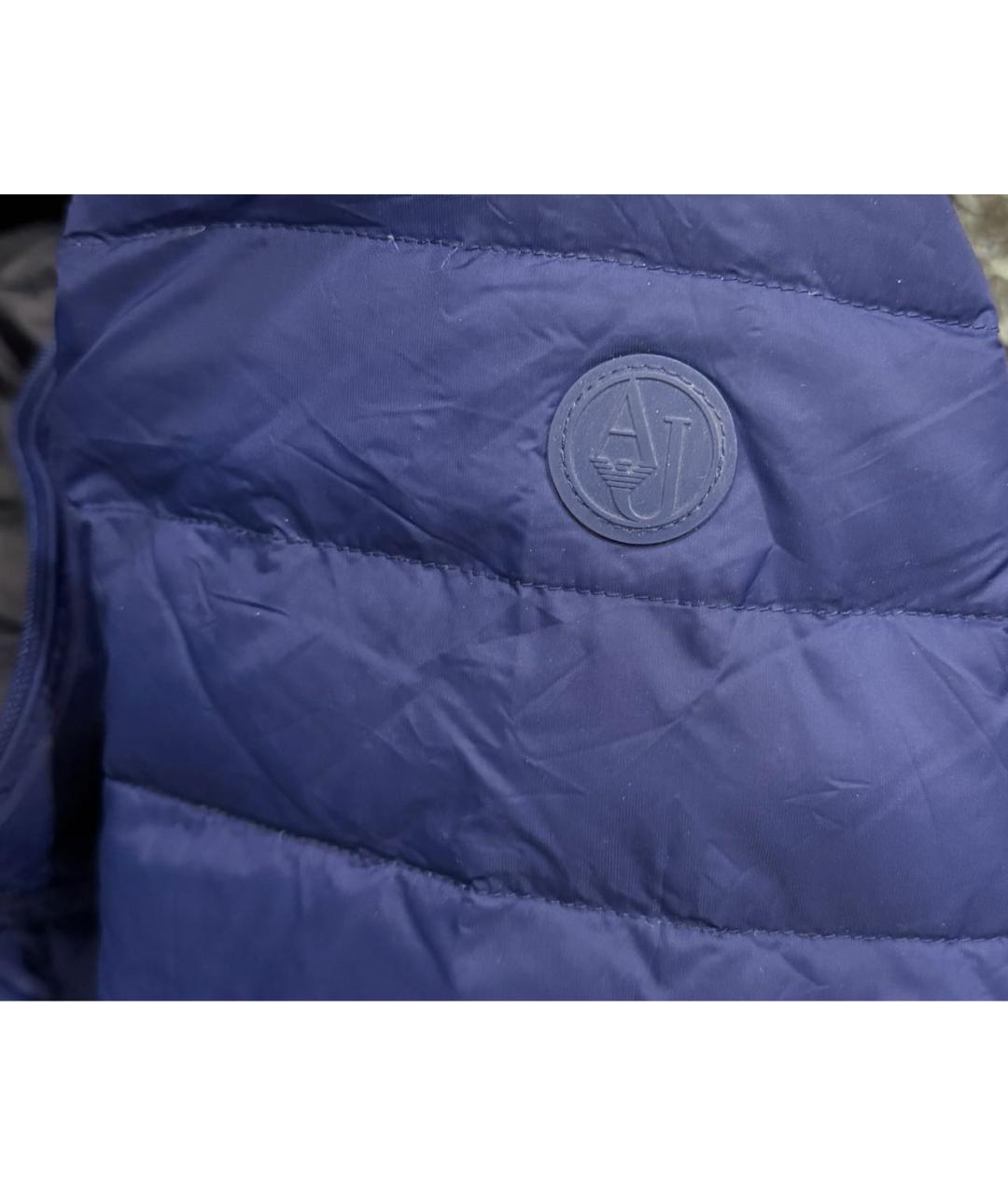 ARMANI JEANS Синяя полиамидовая куртка, фото 5