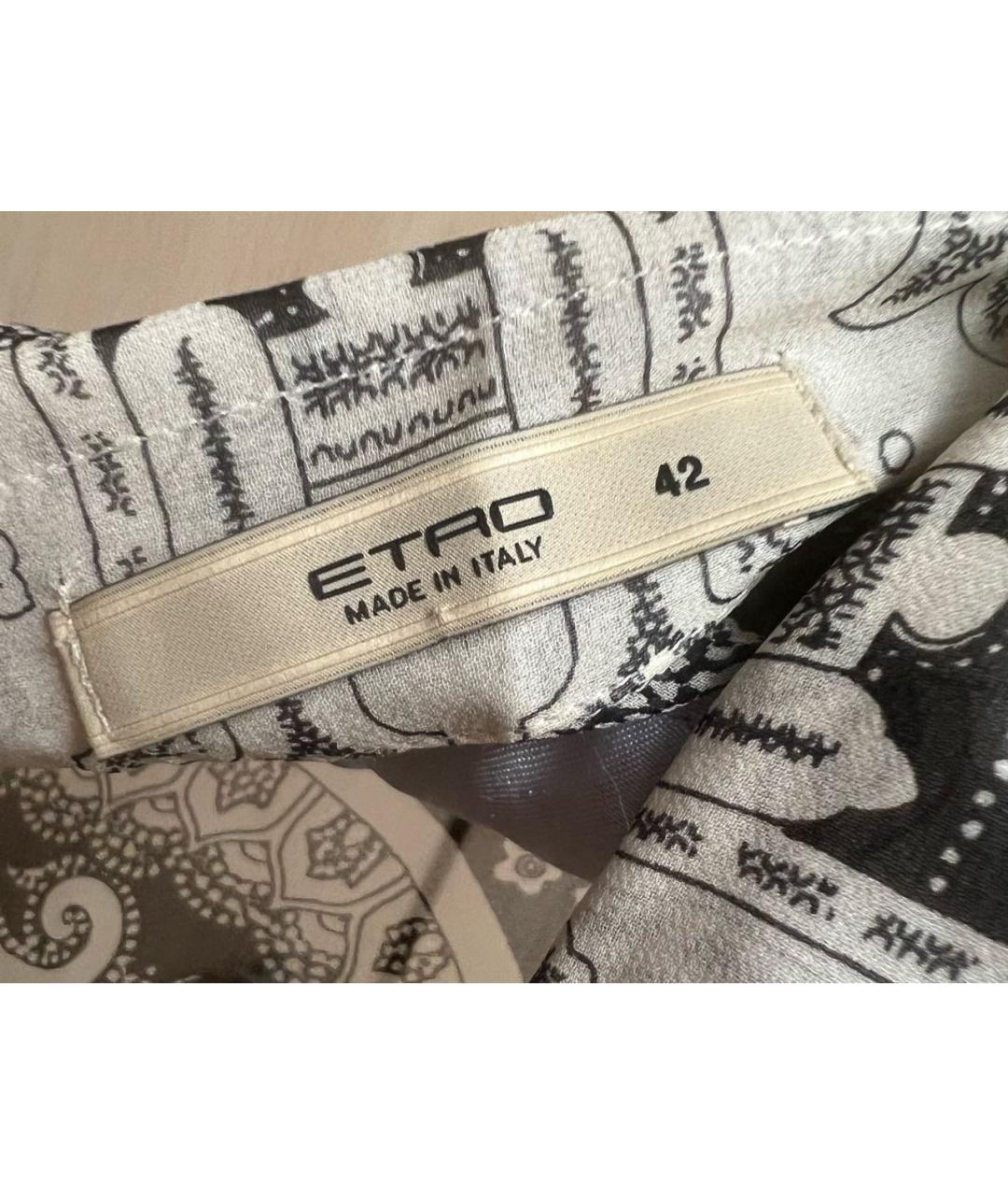 ETRO Серая шелковая рубашка, фото 3