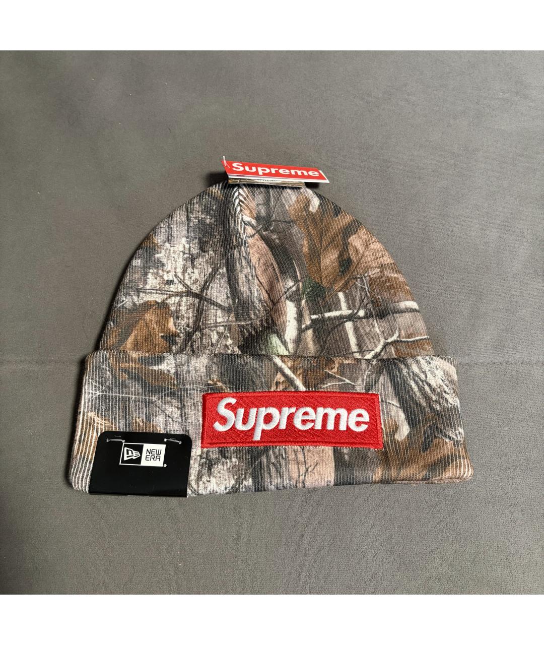 SUPREME Коричневая шапка, фото 3