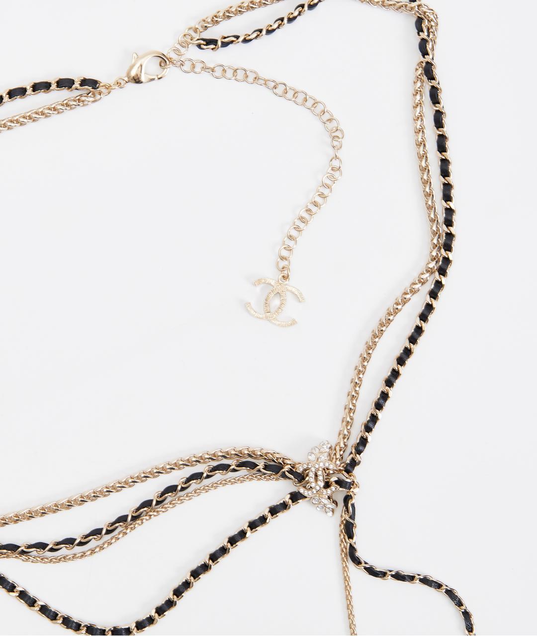 CHANEL Золотой кожаный ремень, фото 6