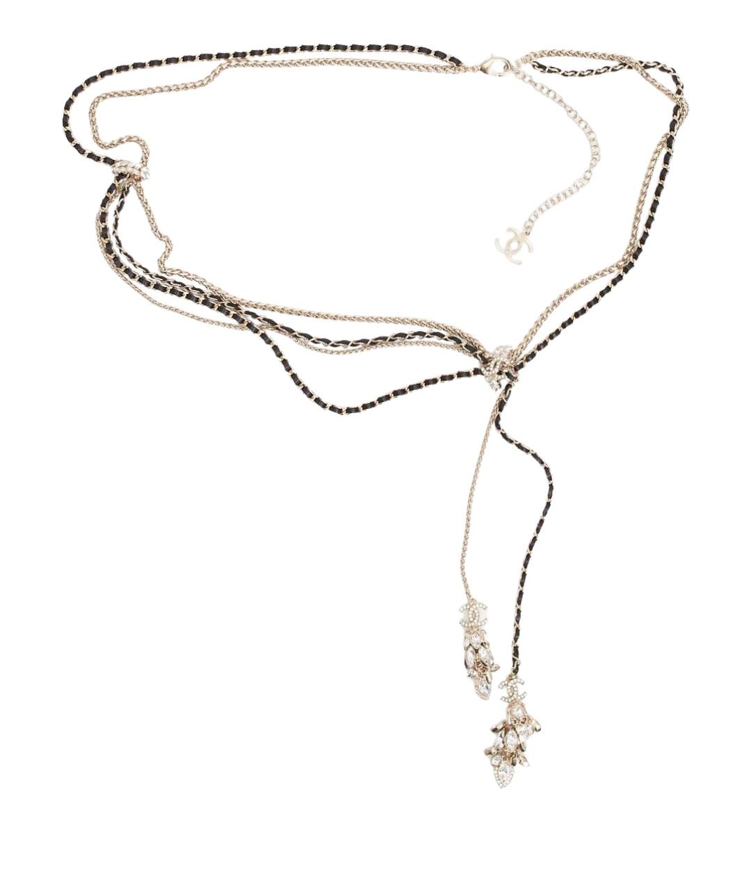 CHANEL Золотой кожаный ремень, фото 1