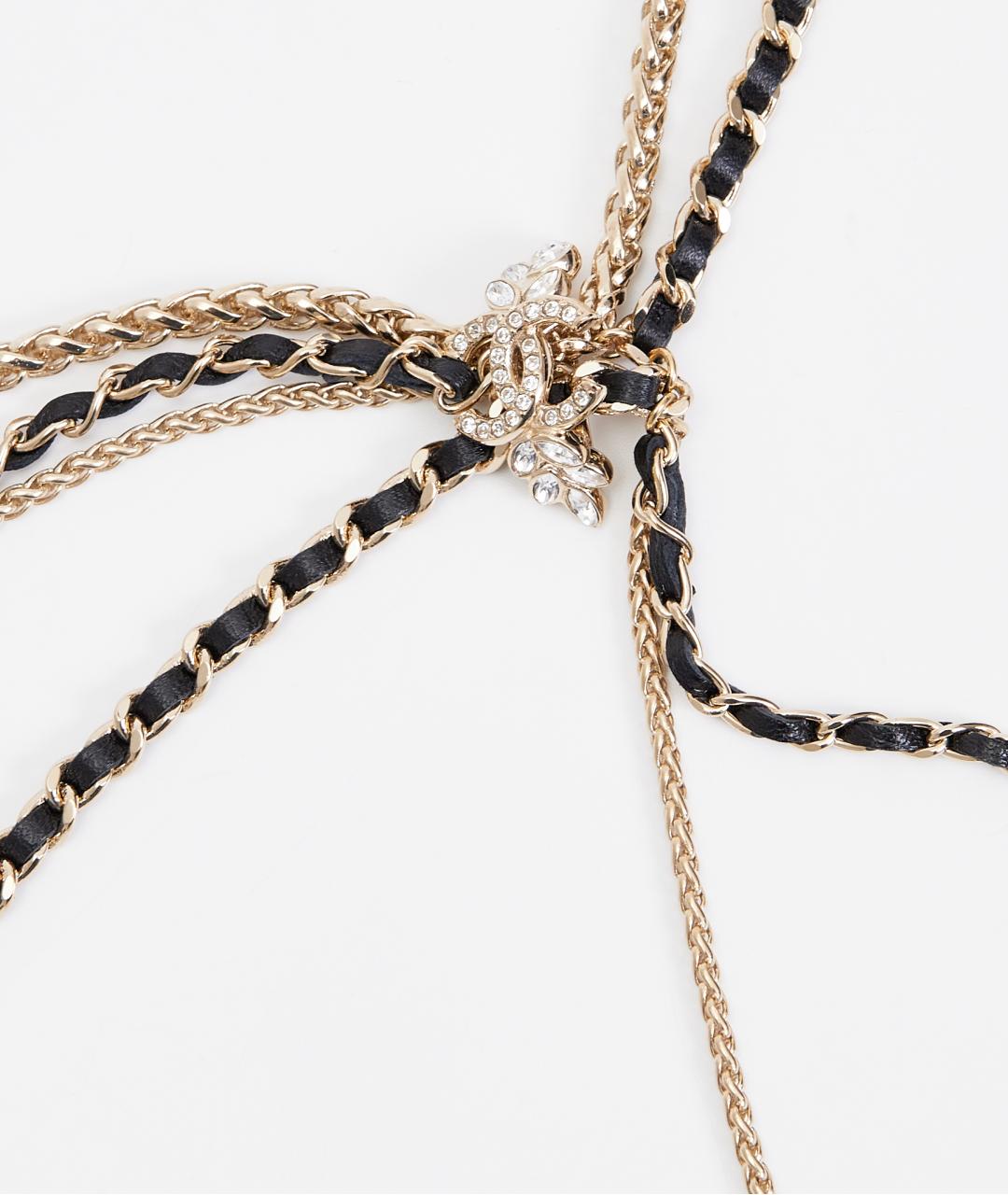 CHANEL Золотой кожаный ремень, фото 4