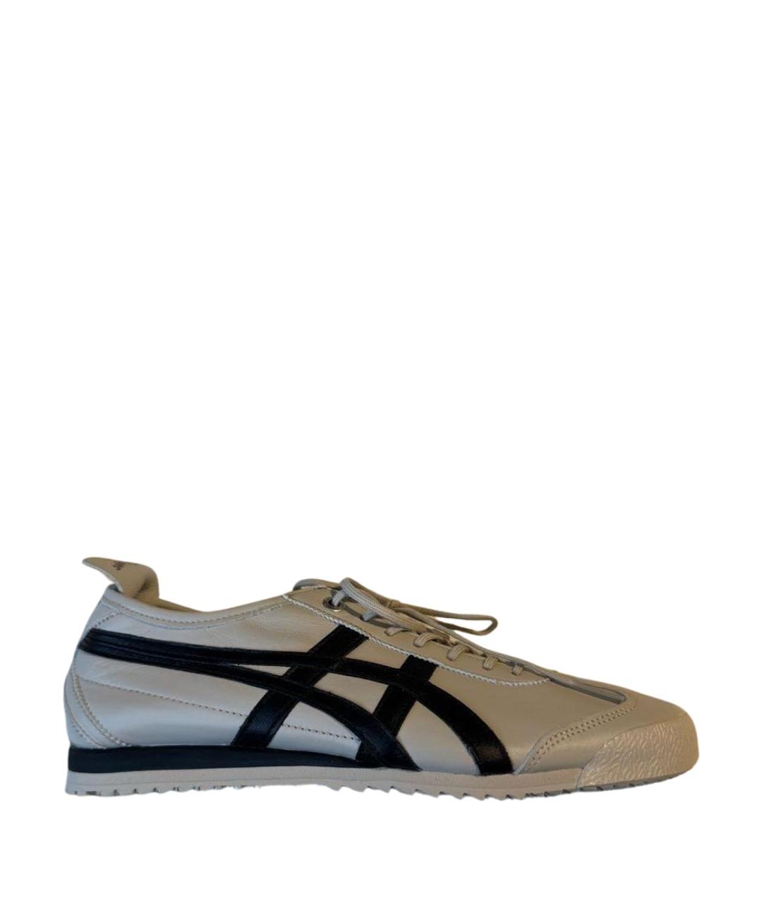 ONITSUKA TIGER Бежевые кожаные кеды, фото 1