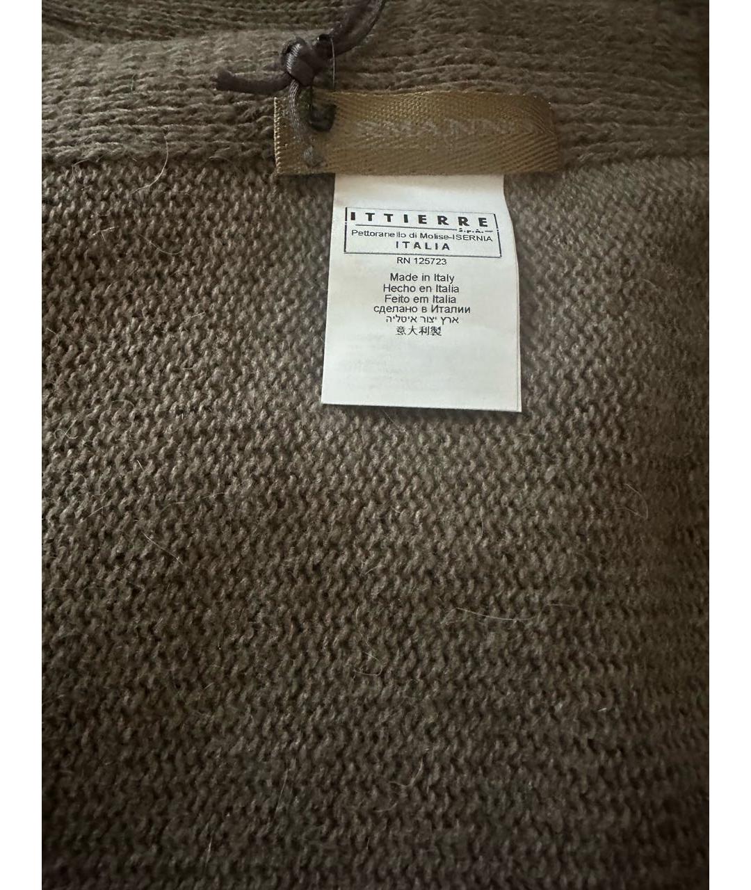 ERMANNO SCERVINO Серый шерстяной шарф, фото 3