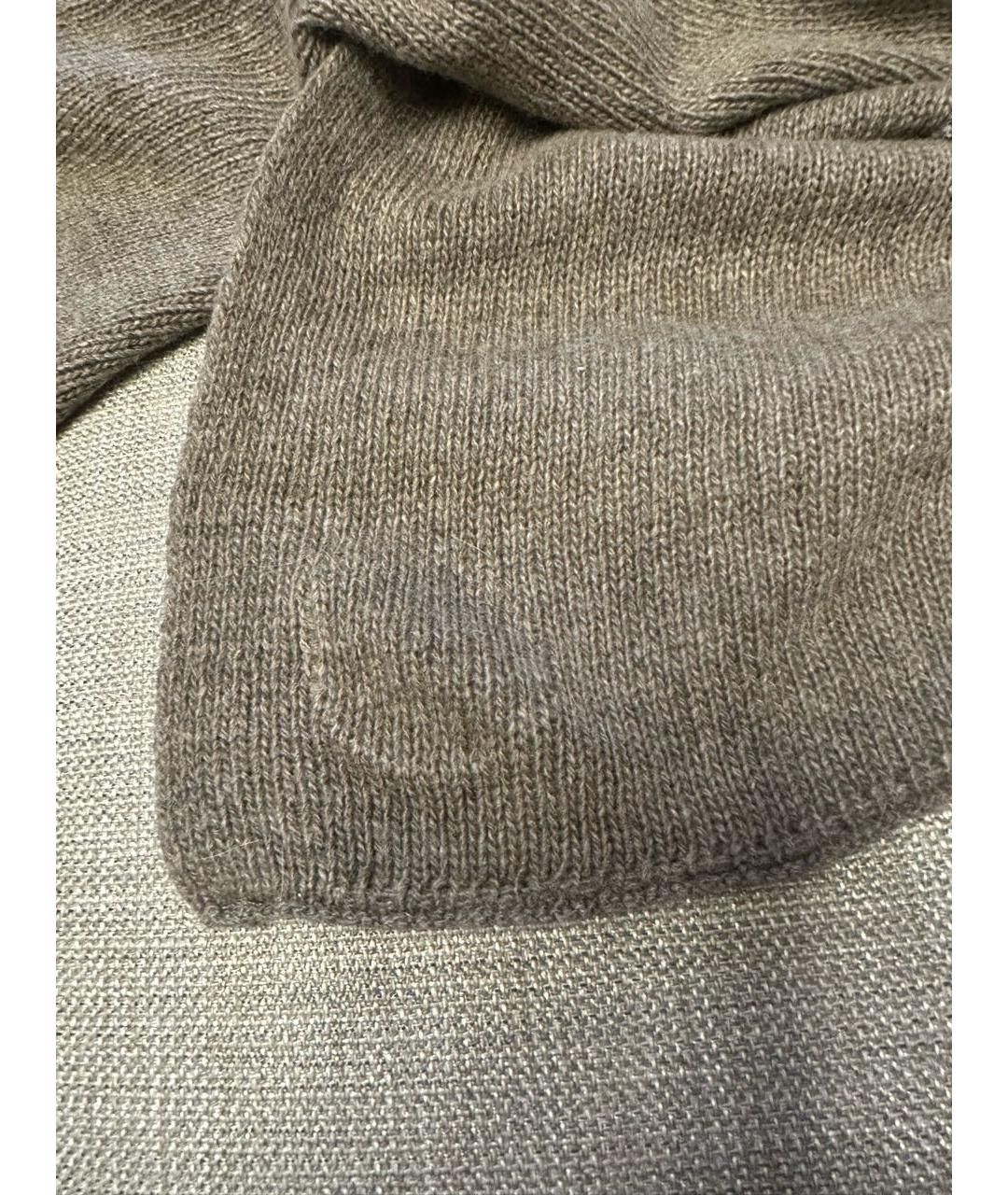 ERMANNO SCERVINO Серый шерстяной шарф, фото 4