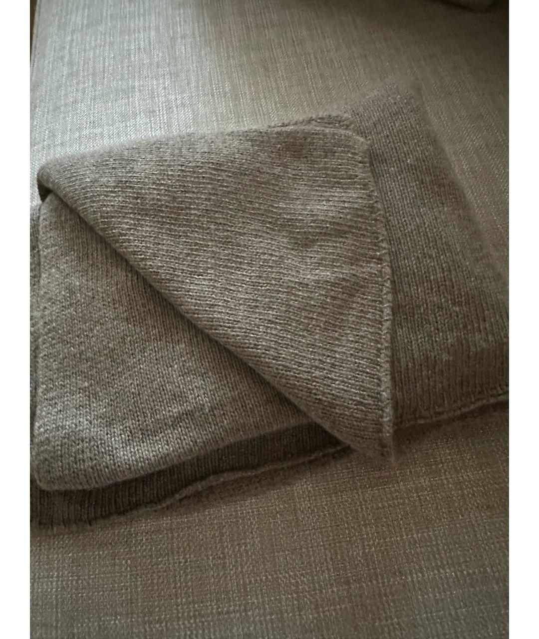 ERMANNO SCERVINO Серый шерстяной шарф, фото 2