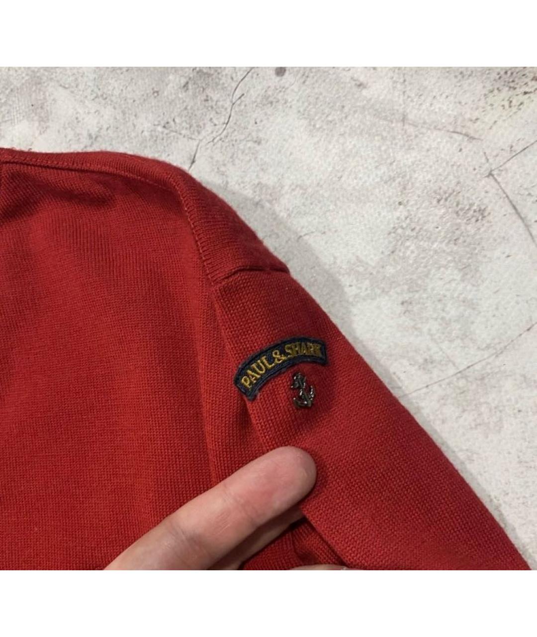 PAUL & SHARK Красный шерстяной джемпер / свитер, фото 3
