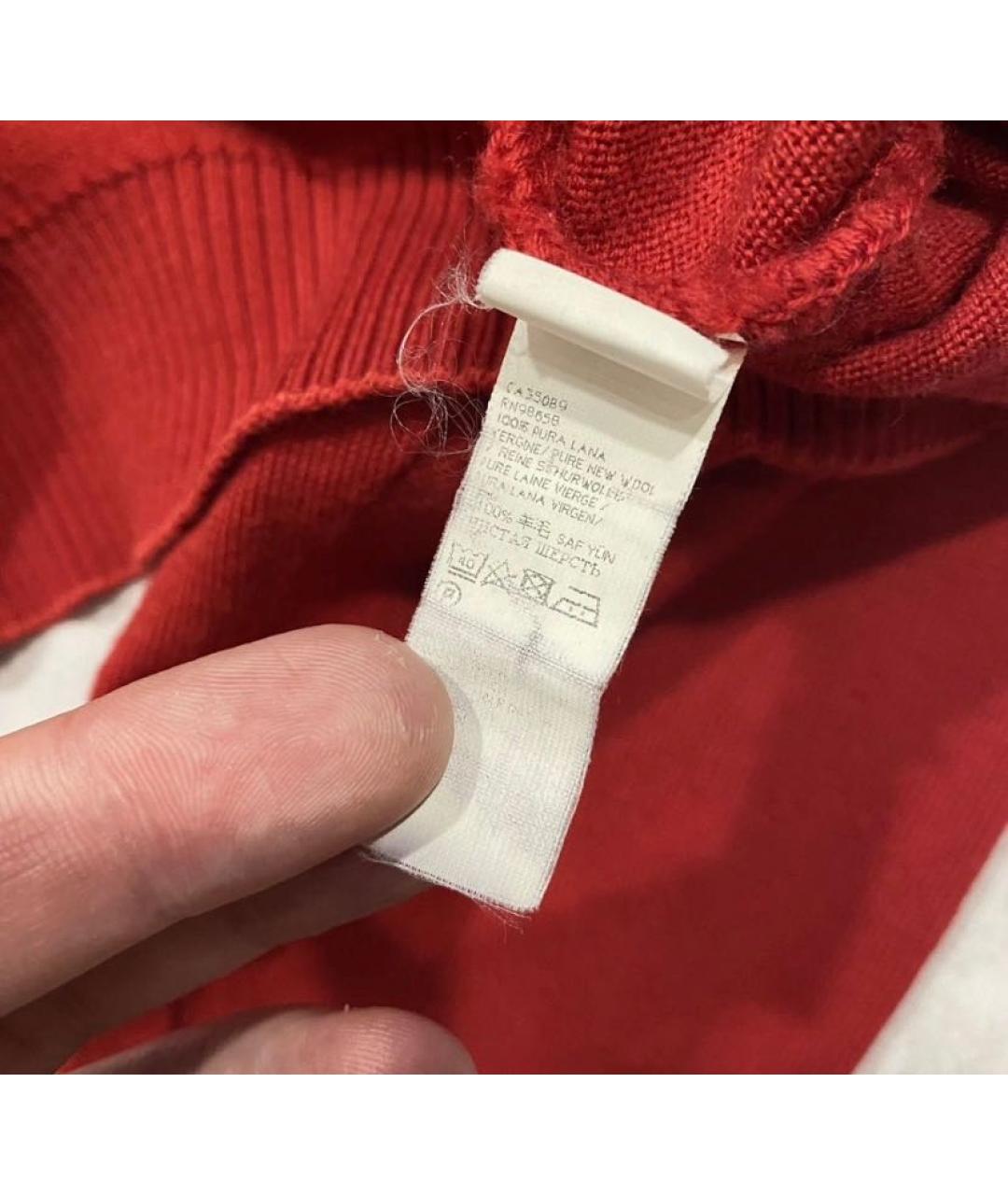 PAUL & SHARK Красный шерстяной джемпер / свитер, фото 5