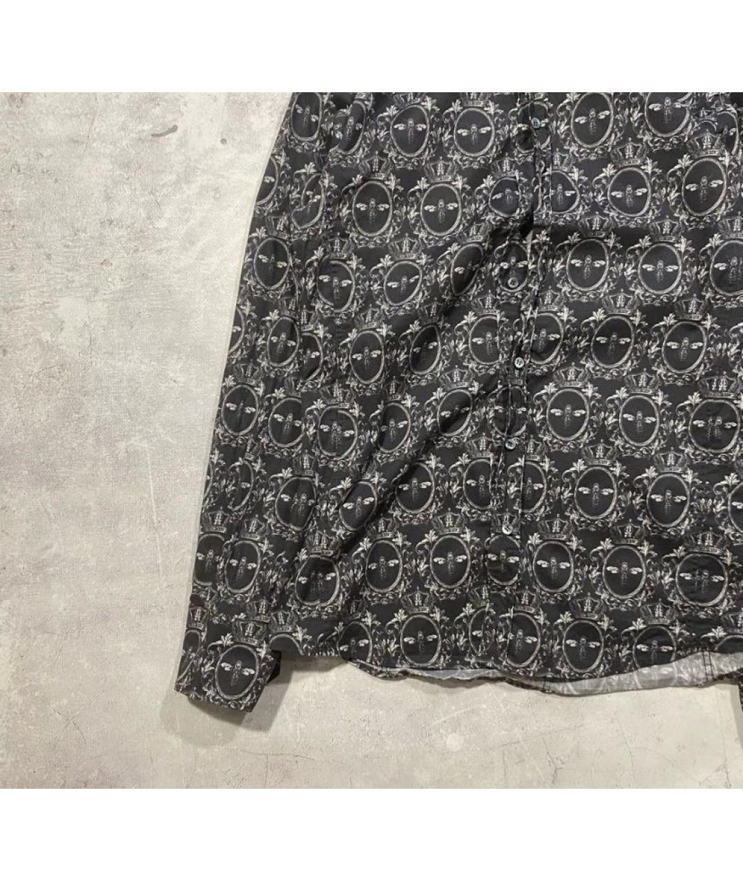 DOLCE&GABBANA Серая хлопковая классическая рубашка, фото 2