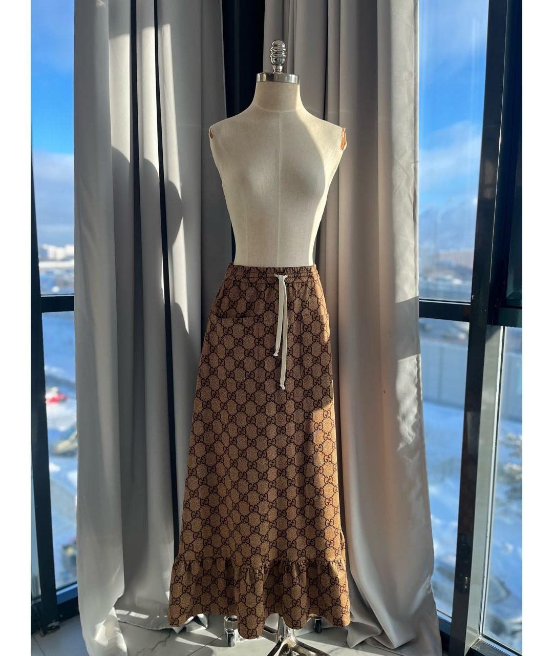 GUCCI Коричневое хлопковое повседневное платье, фото 5