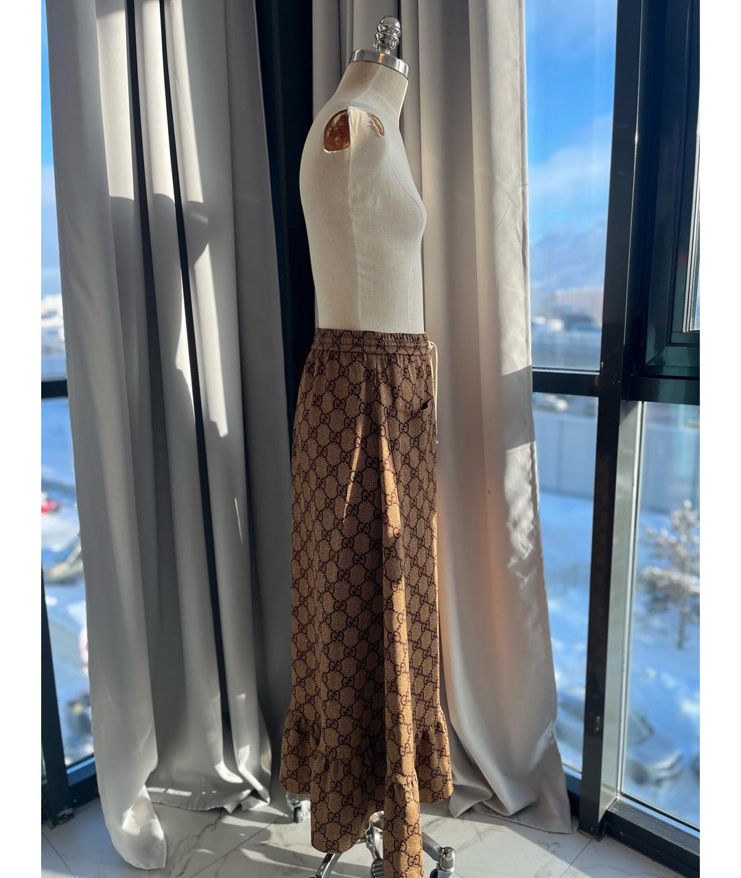 GUCCI Коричневое хлопковое повседневное платье, фото 2