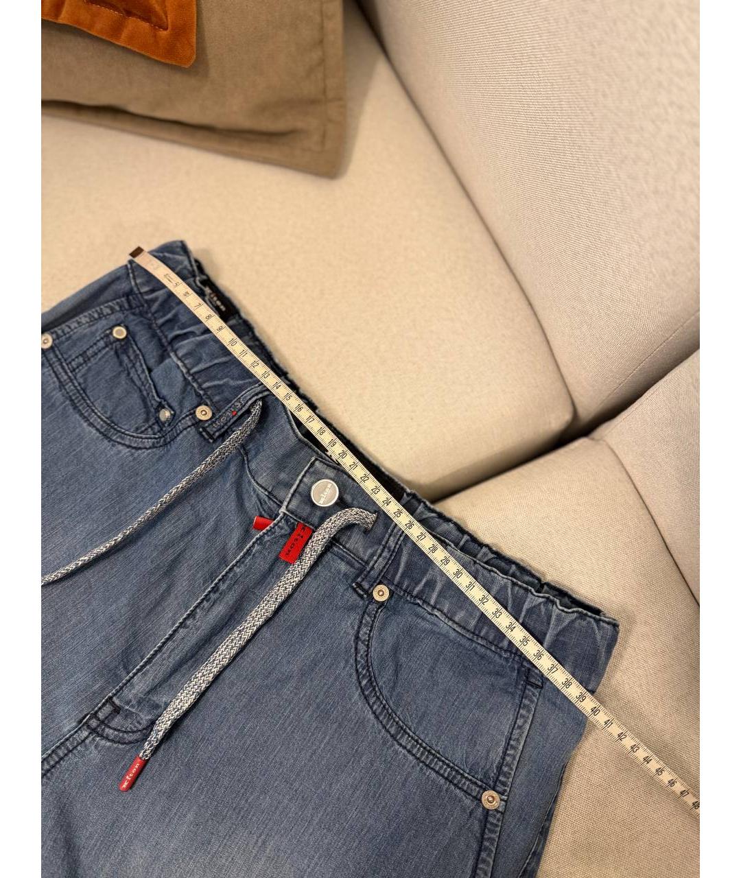 KITON Синие джинсы, фото 4