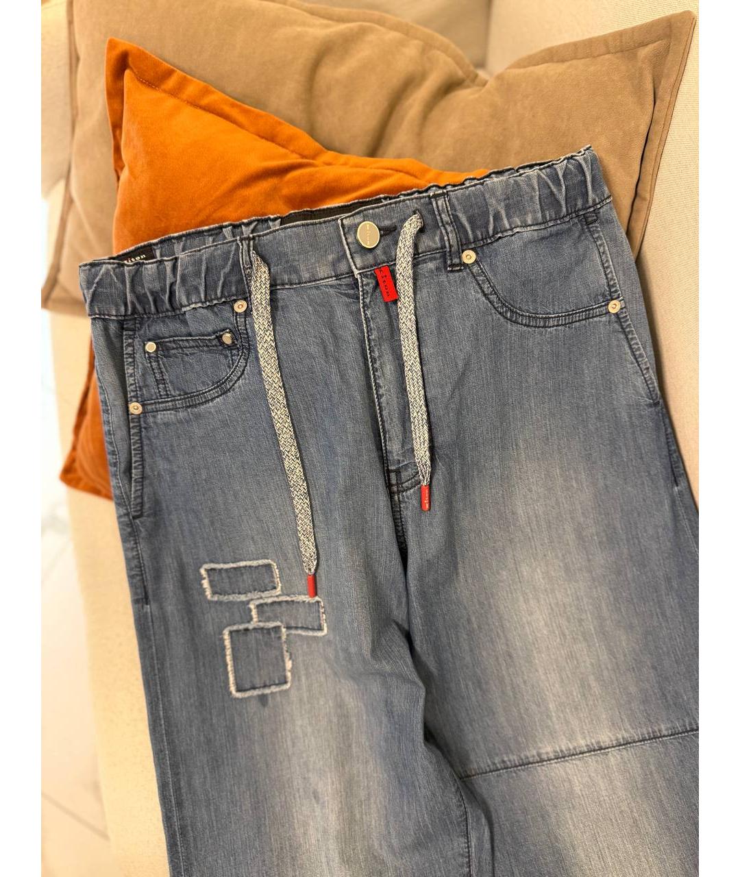 KITON Синие джинсы, фото 6