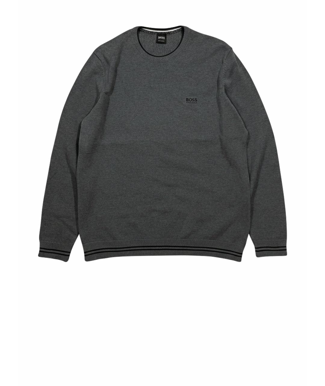 HUGO BOSS Серый шерстяной джемпер / свитер, фото 1