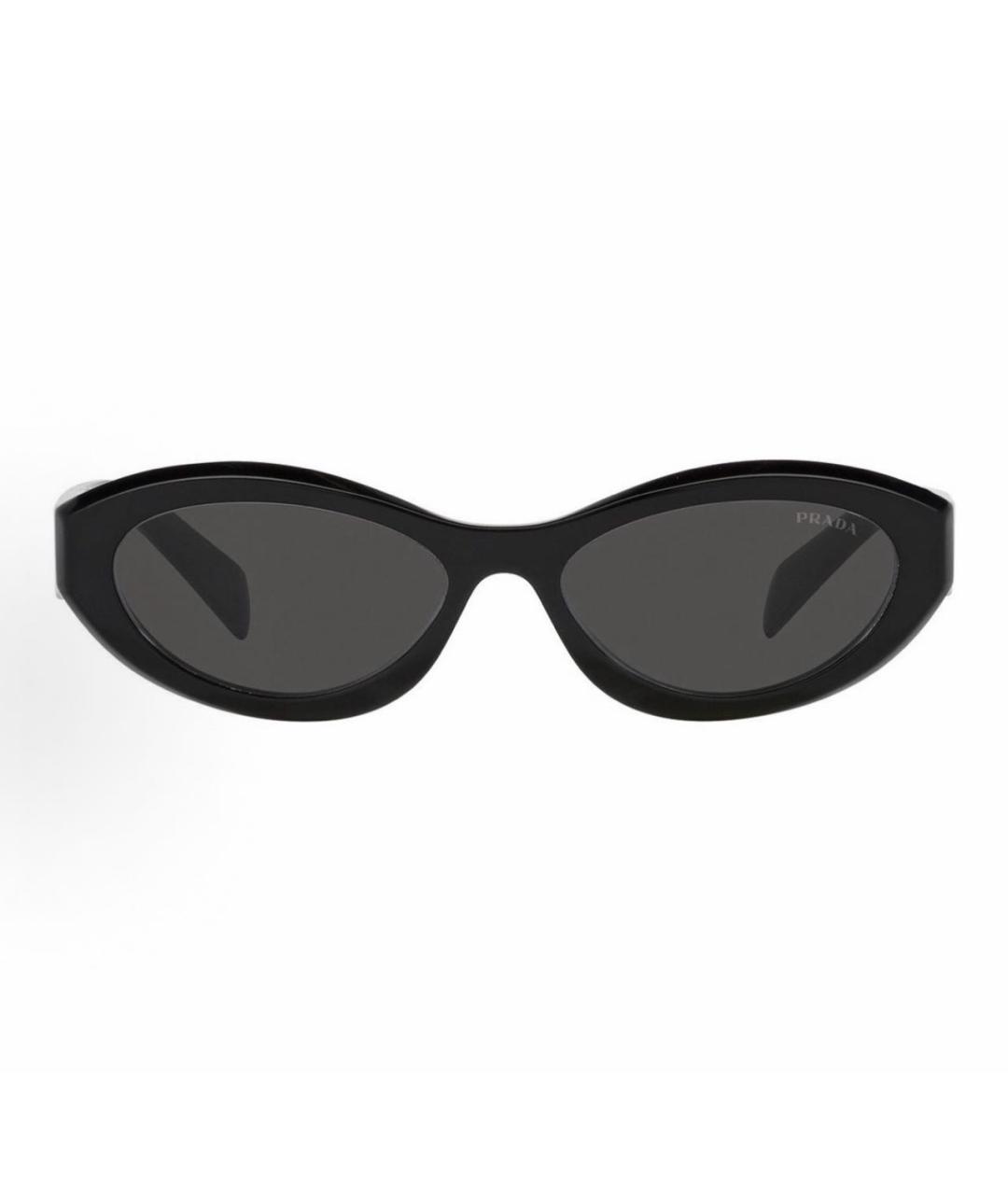 PRADA Черные пластиковые солнцезащитные очки, фото 2