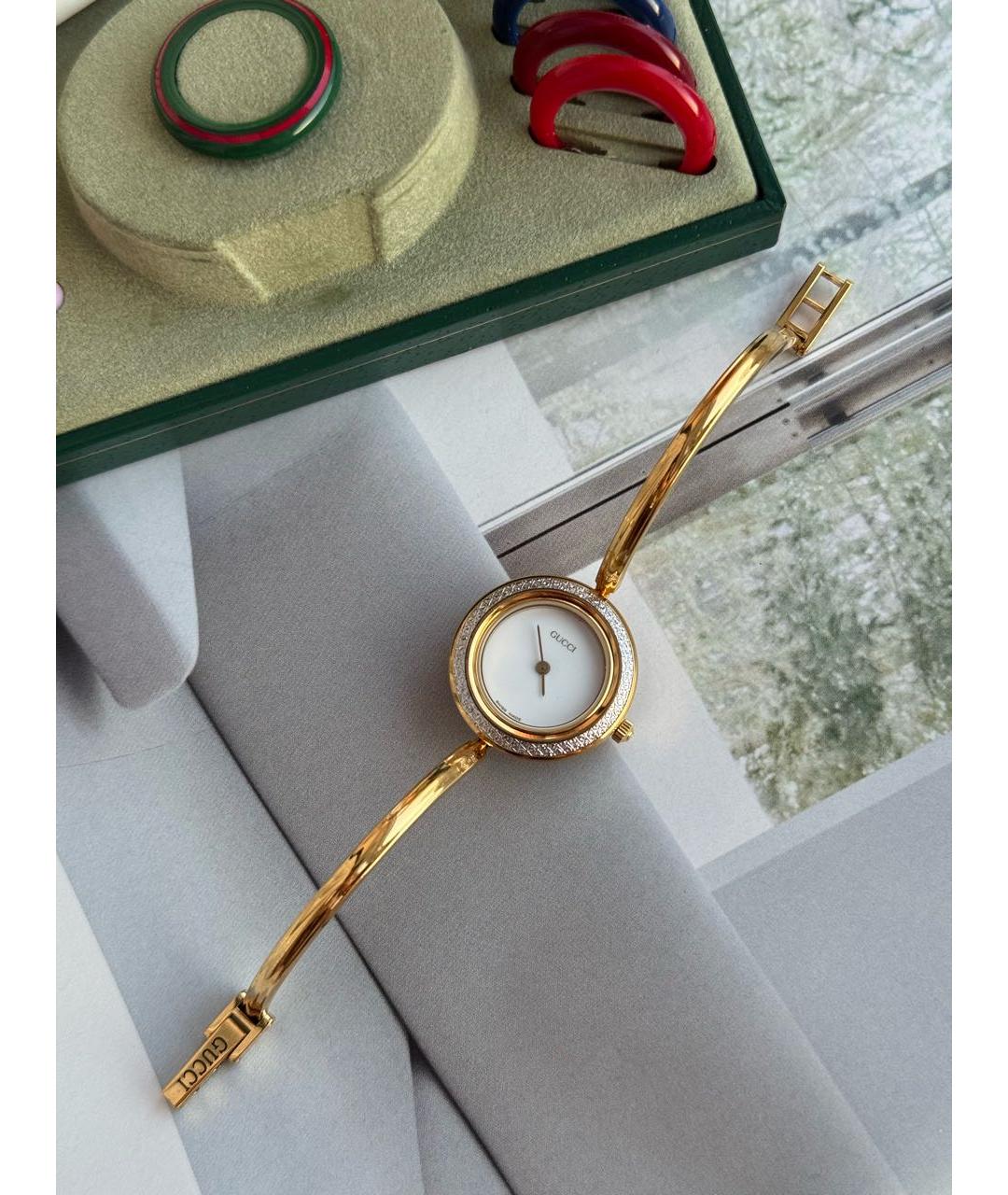 GUCCI Мульти позолоченные часы, фото 6