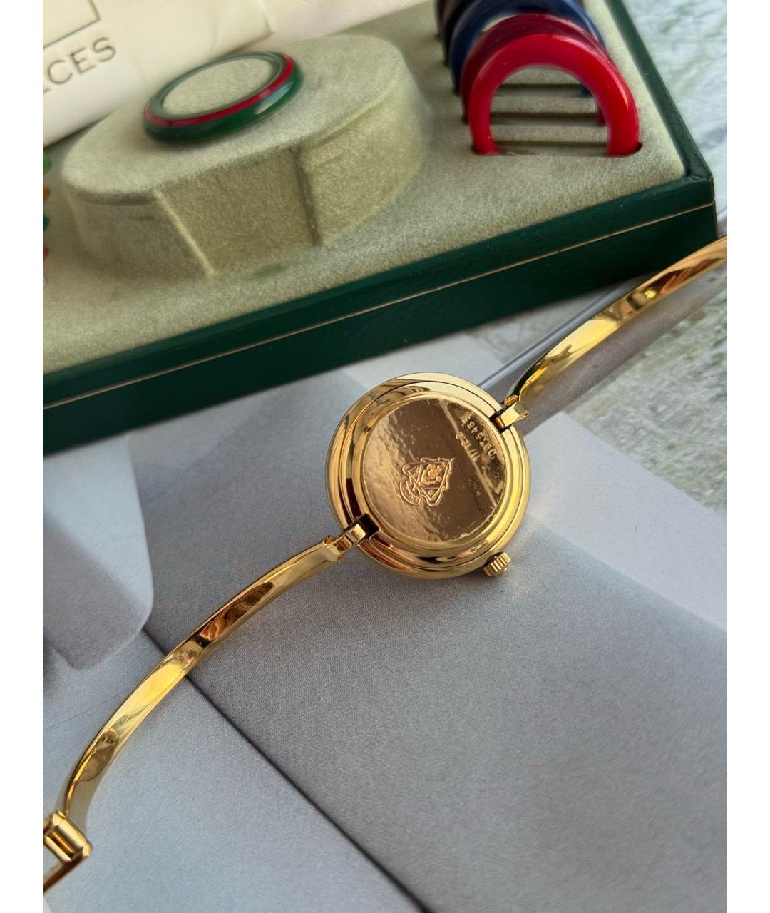 GUCCI Мульти позолоченные часы, фото 4