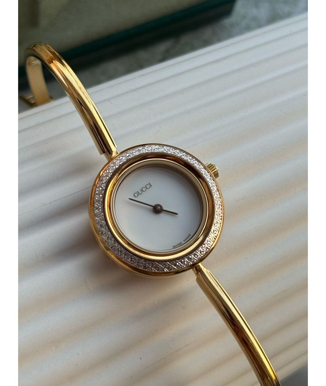 GUCCI Мульти позолоченные часы, фото 7