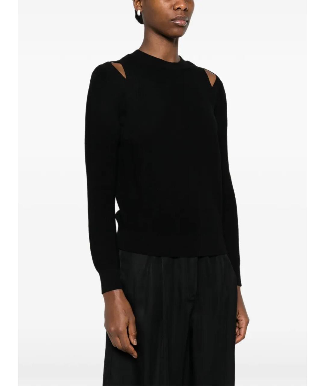 ELISABETTA FRANCHI Черный вискозный джемпер / свитер, фото 5