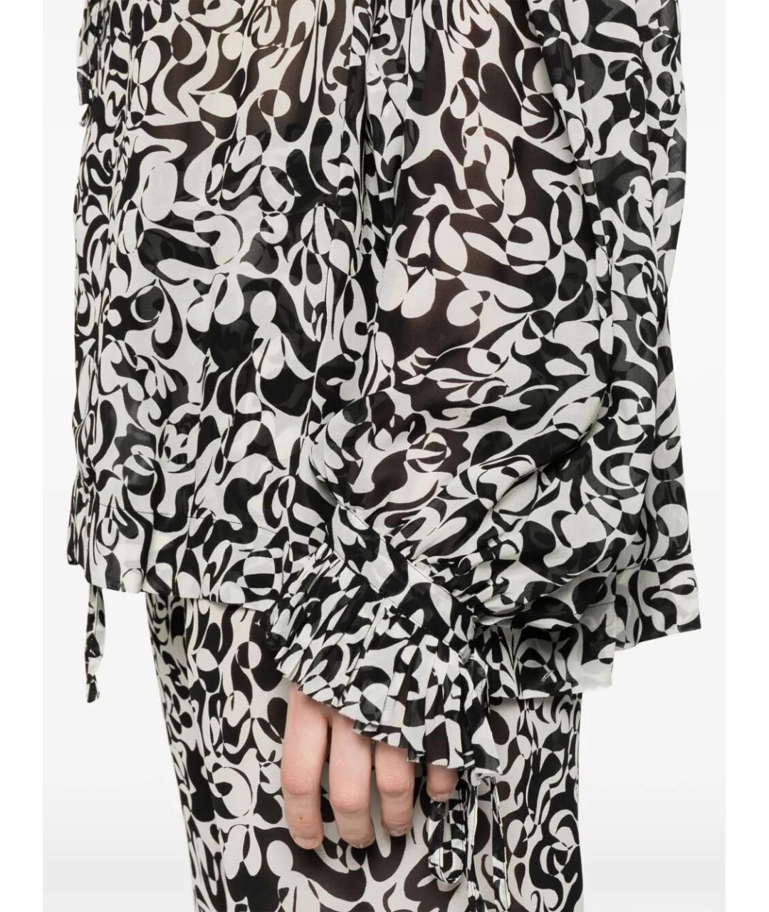 DRIES VAN NOTEN Черная вискозная блузы, фото 5