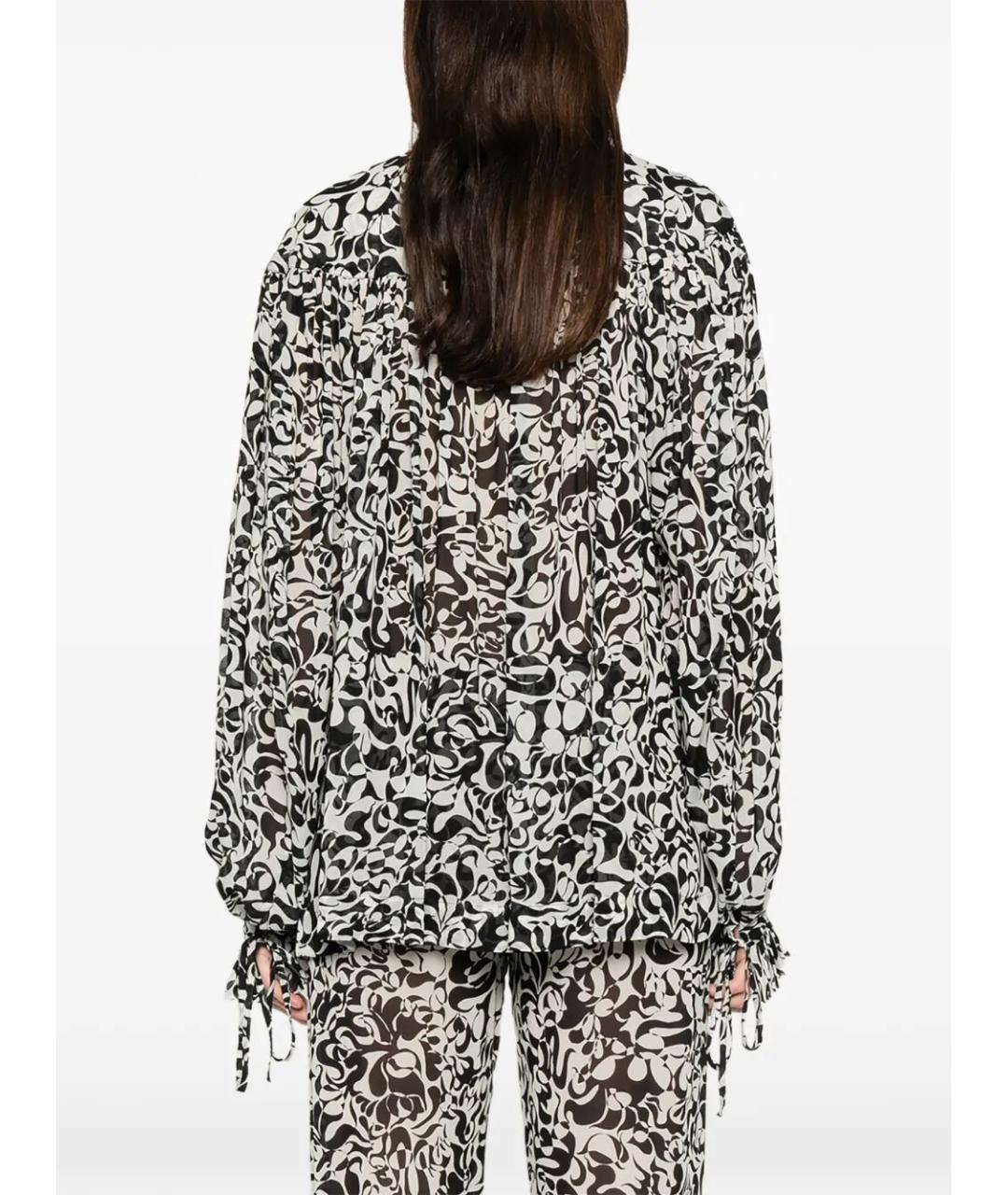 DRIES VAN NOTEN Черная вискозная блузы, фото 4