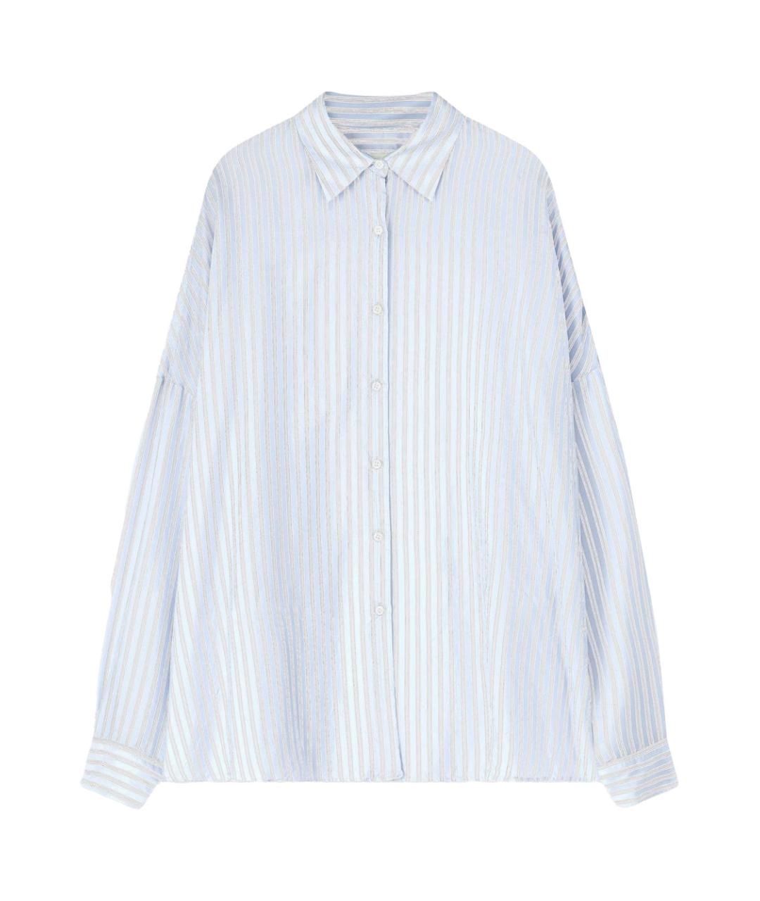 DRIES VAN NOTEN Голубая вискозная рубашка, фото 1