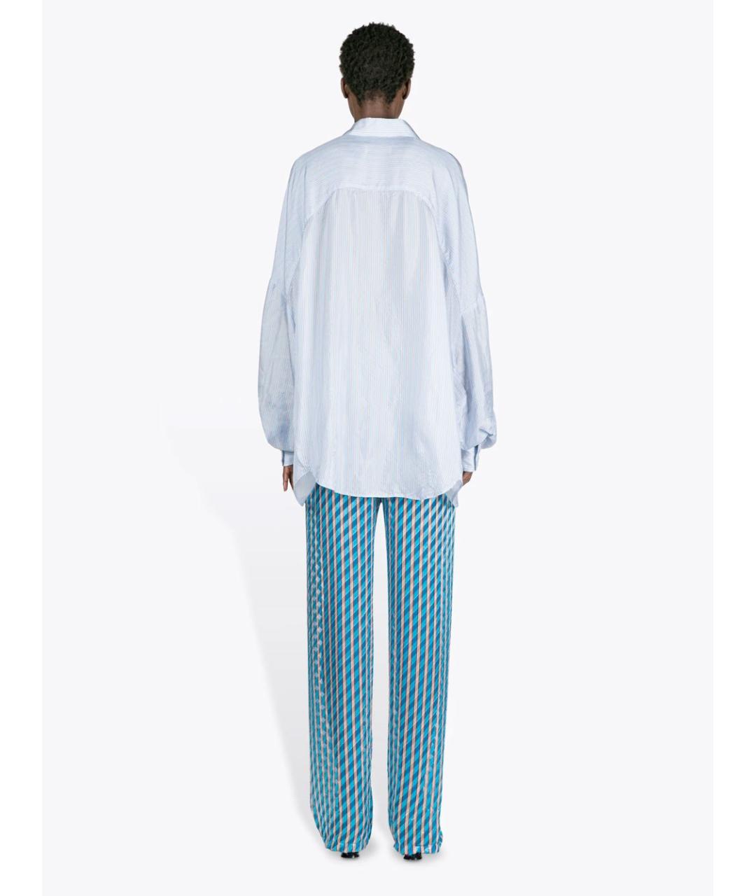 DRIES VAN NOTEN Голубая вискозная рубашка, фото 3