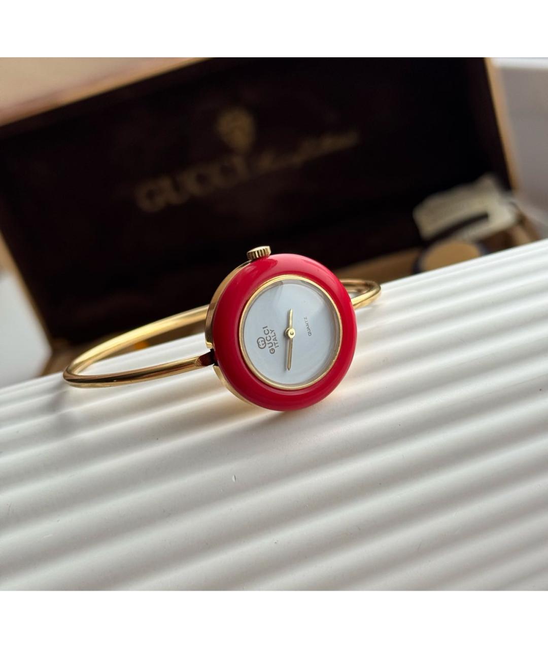 GUCCI Золотые позолоченные часы, фото 7