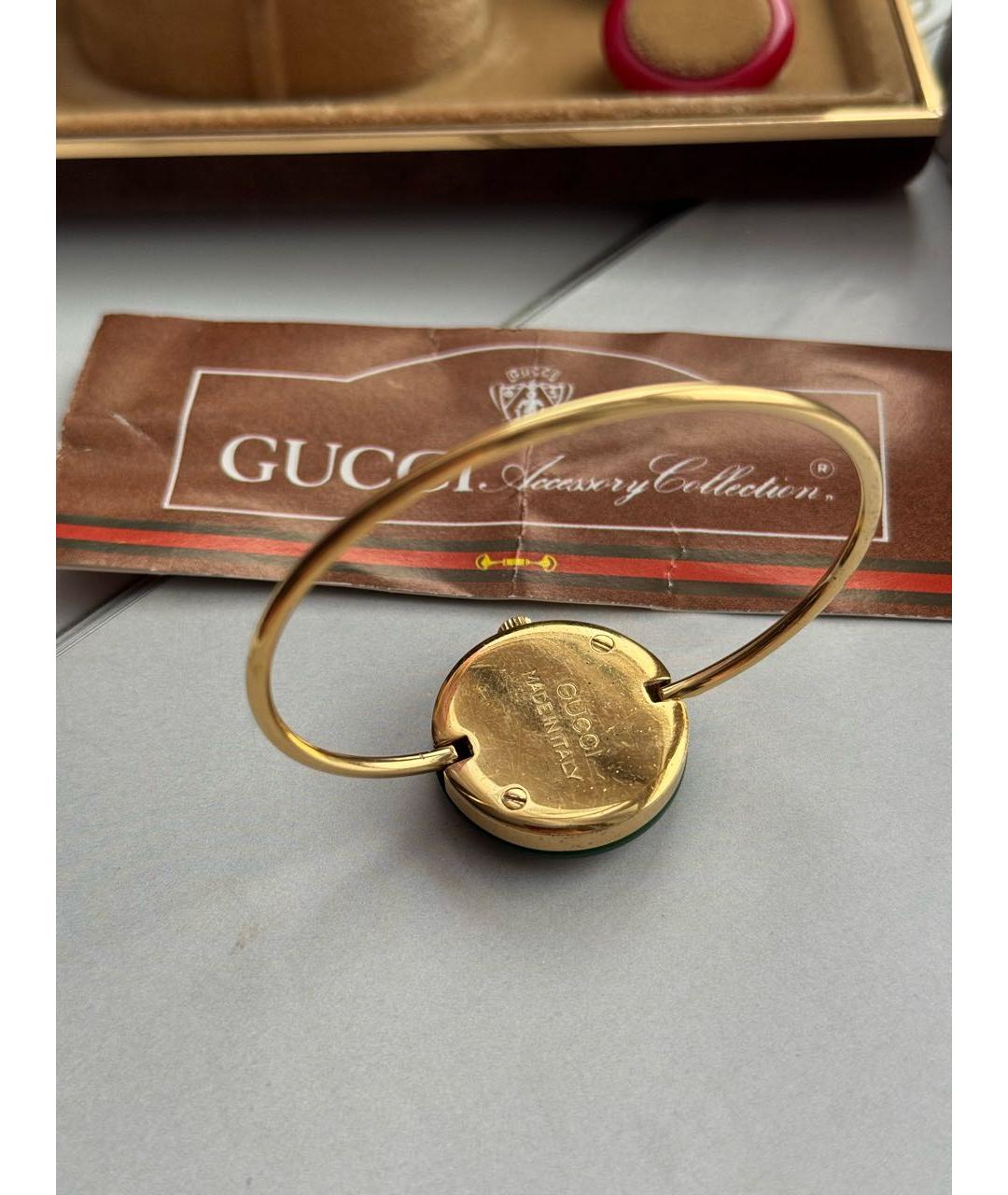 GUCCI Золотые позолоченные часы, фото 6