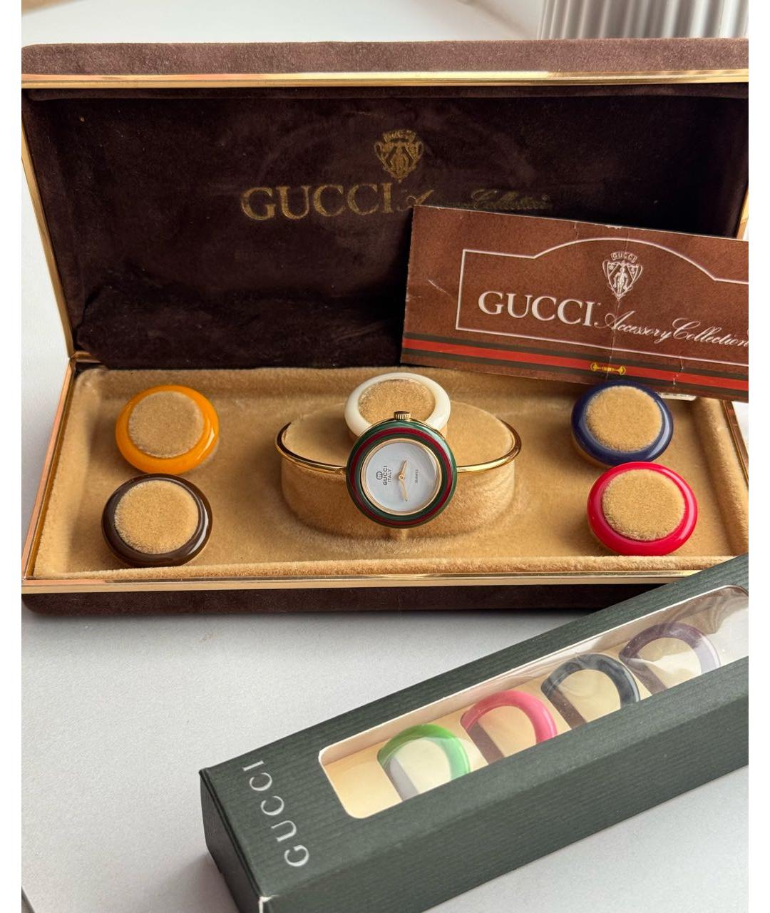 GUCCI Золотые позолоченные часы, фото 2