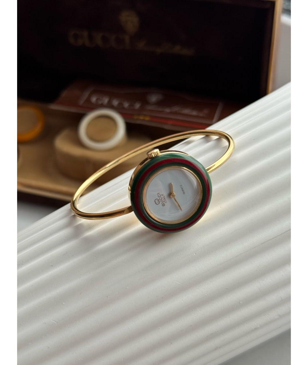 GUCCI Золотые позолоченные часы, фото 9