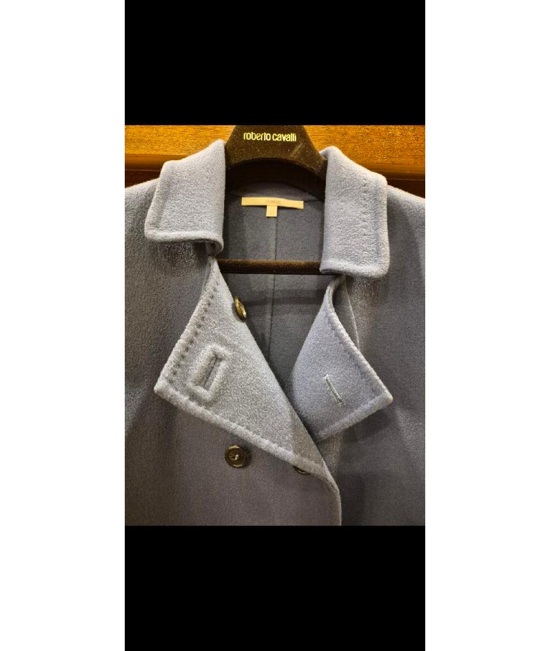 MALO Синее кашемировое пальто, фото 3