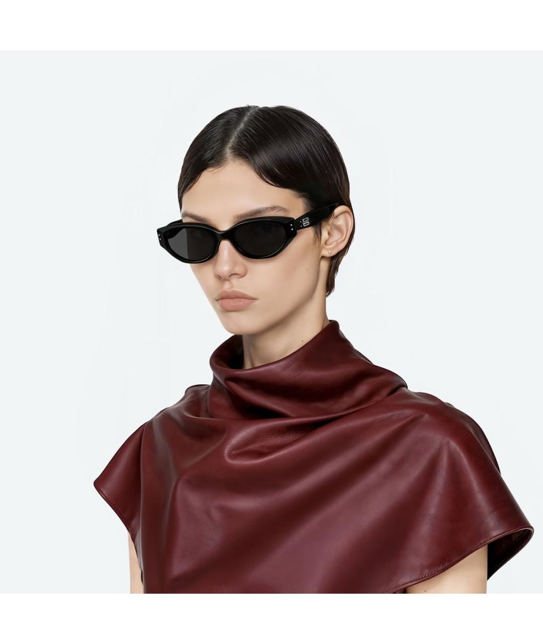 GENTLE MONSTER Черные пластиковые солнцезащитные очки, фото 4