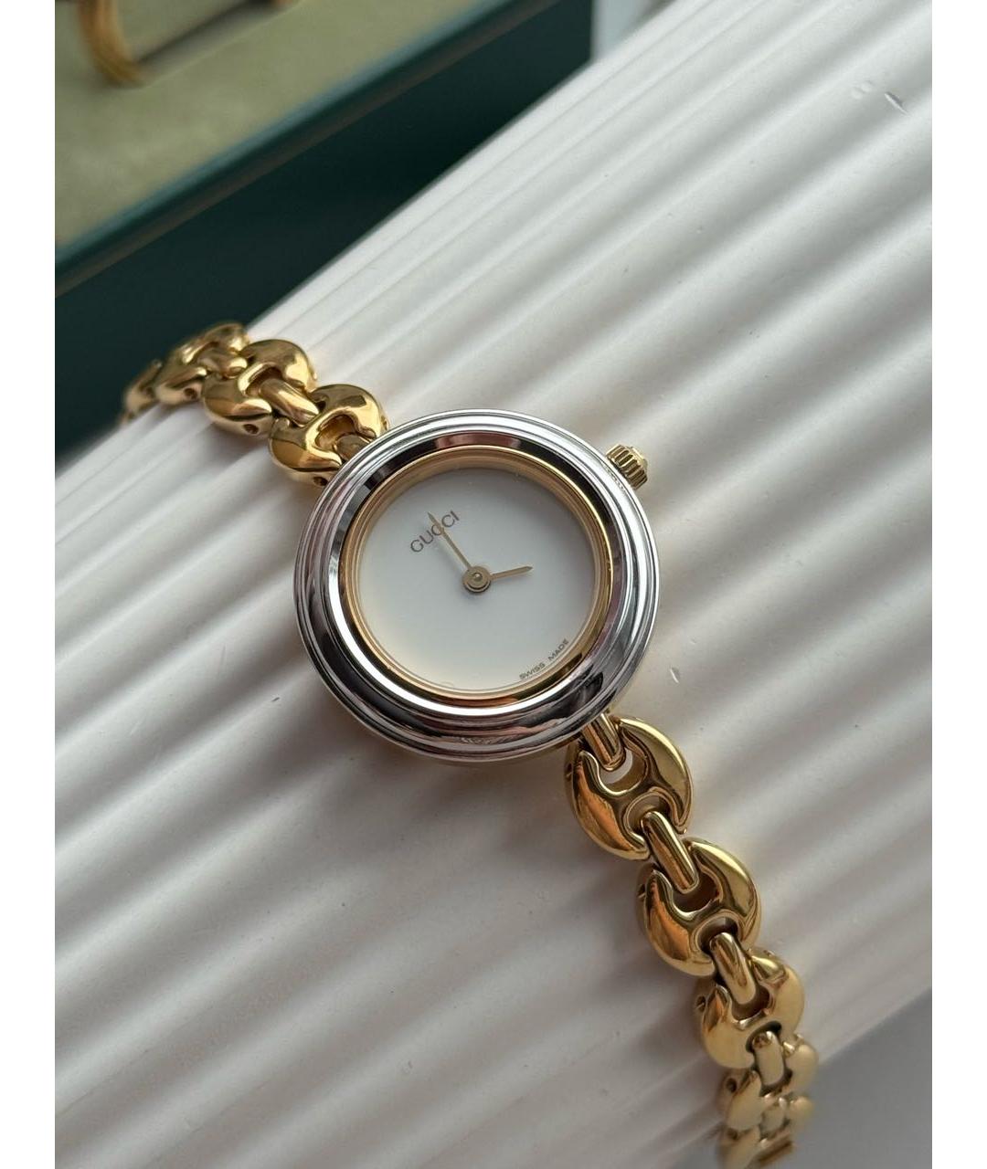 GUCCI Золотые позолоченные часы, фото 9