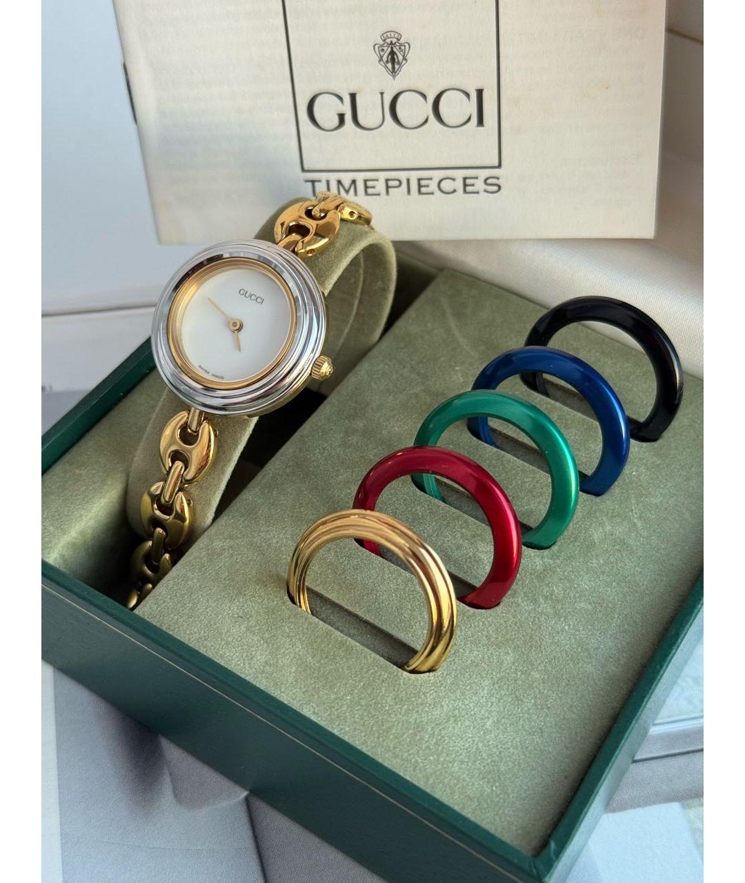 GUCCI Золотые позолоченные часы, фото 5