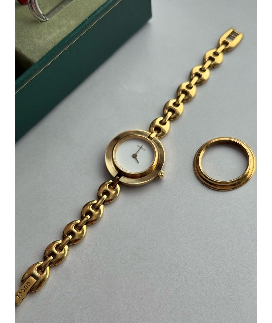 GUCCI Золотые позолоченные часы, фото 7