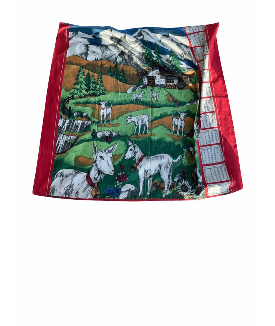 VETEMENTS Мульти хлопковая юбка мини, фото 1