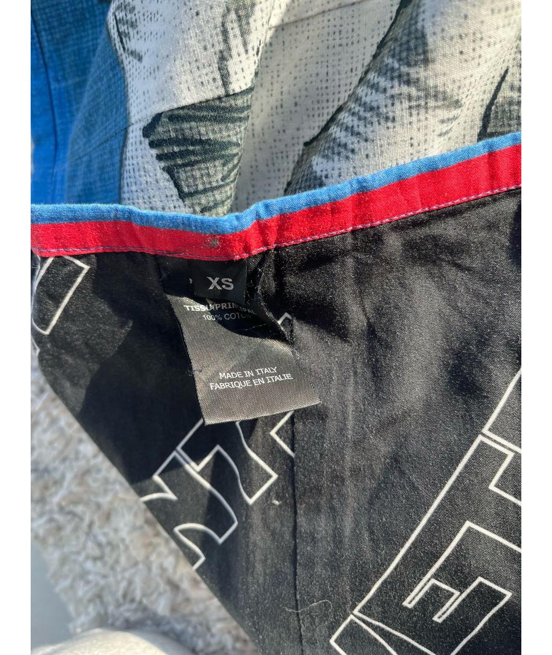 VETEMENTS Мульти хлопковая юбка мини, фото 3