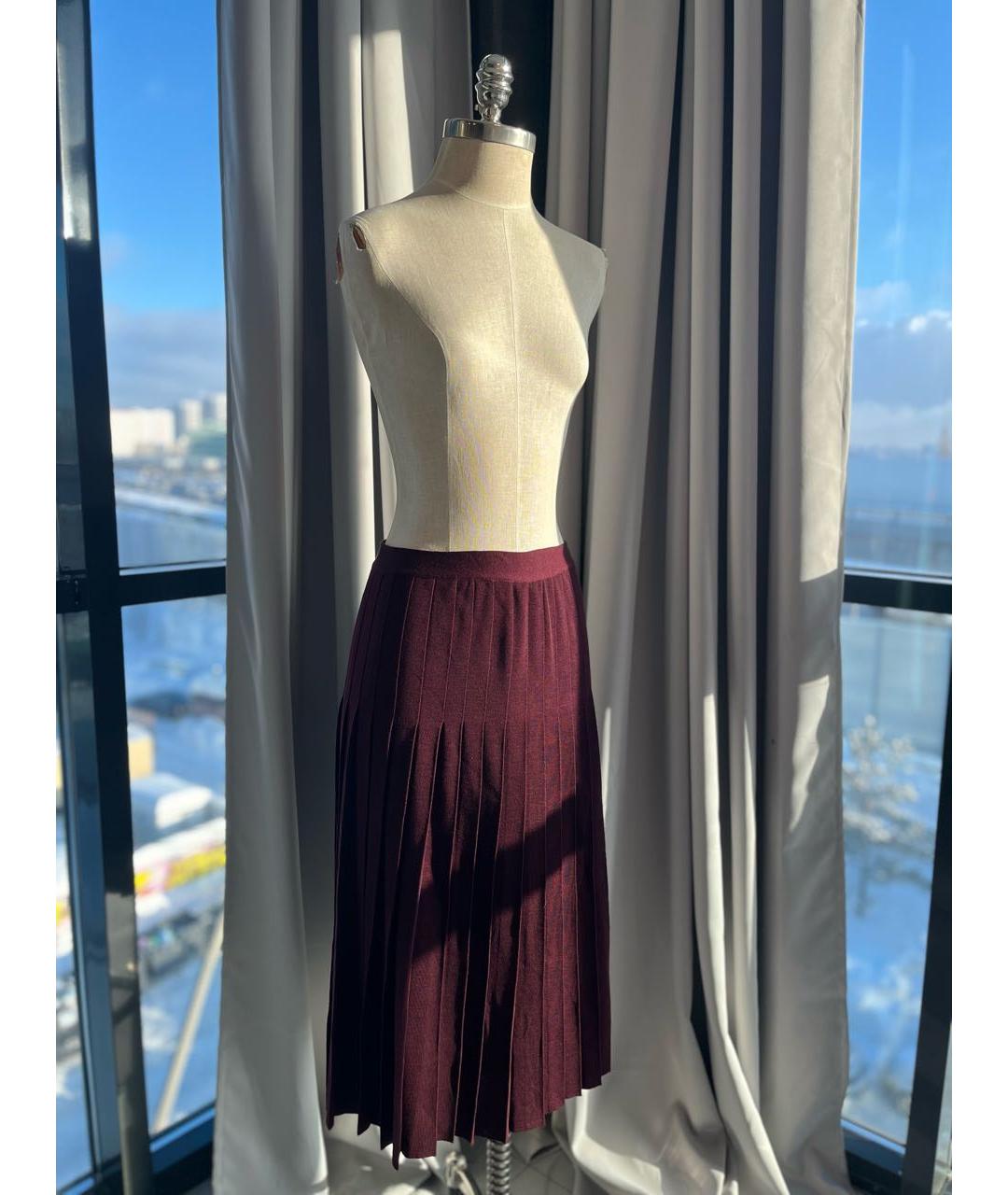 CELINE Бордовый хлопковый сарафан, фото 3