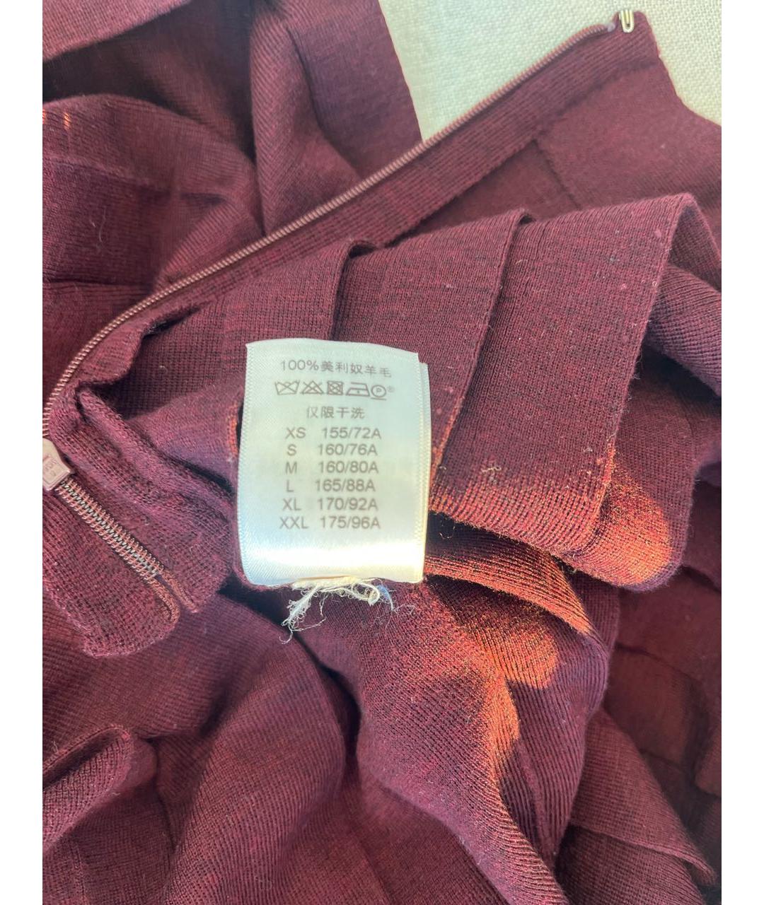 CELINE Бордовый хлопковый сарафан, фото 6