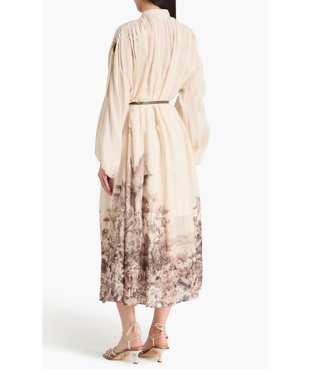 ZIMMERMANN Бежевое коктейльное платье, фото 3